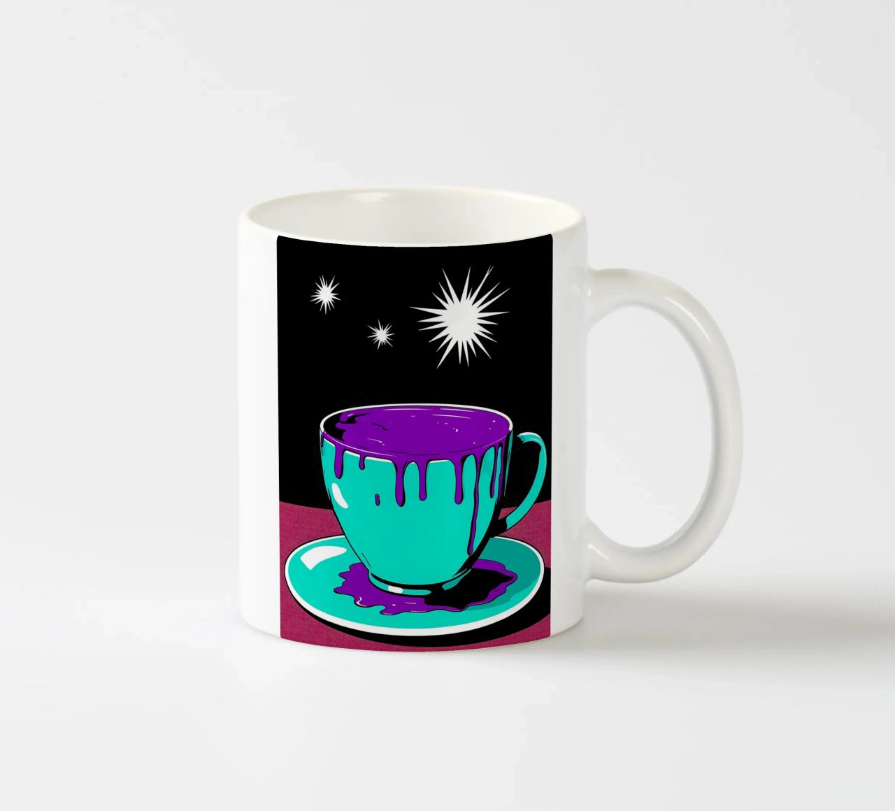 Kaffeebecher - Pop Art Keramik Tasse von ColorCrash Gallery