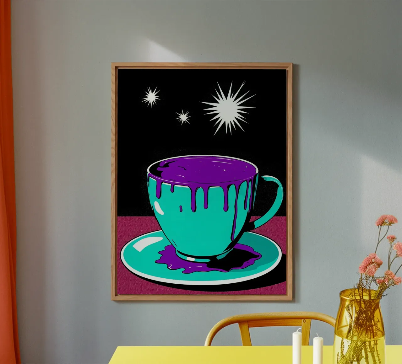 Tazza da caffè - Pop Art alluminio dibond da ColorCrash Gallery