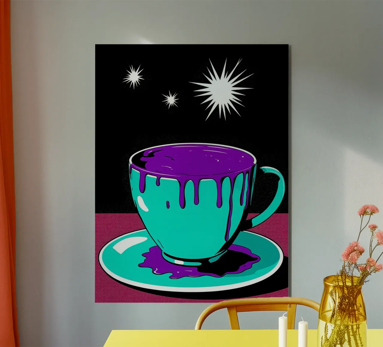 Tazza da caffè - Pop Art alluminio dibond da ColorCrash Gallery