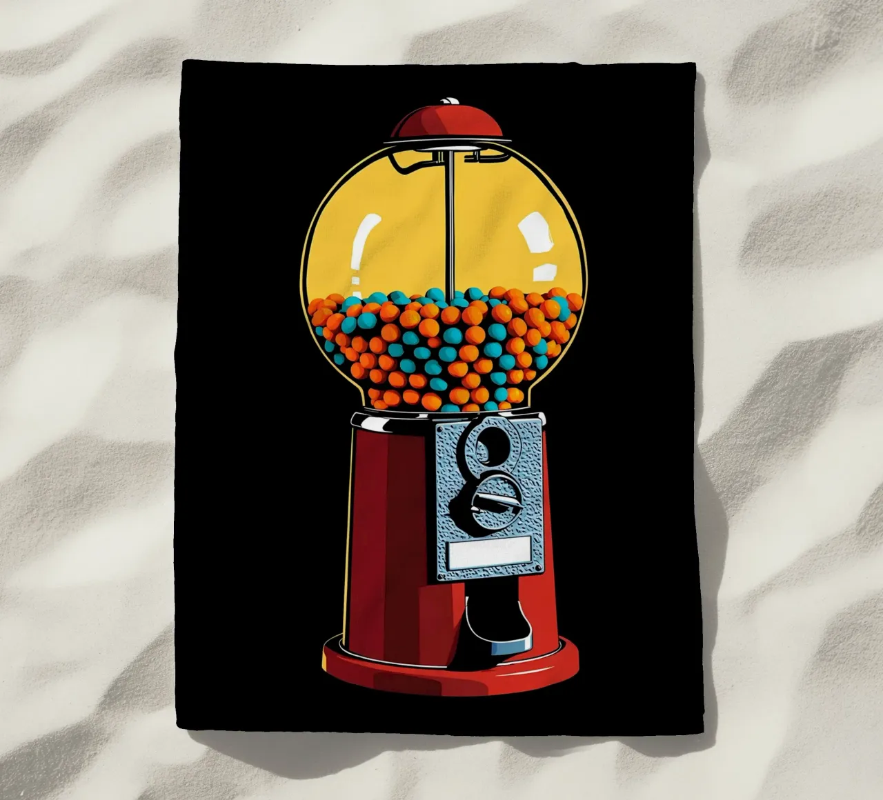 Macchina delle gomme - Pop Art telo mare da ColorCrash Gallery