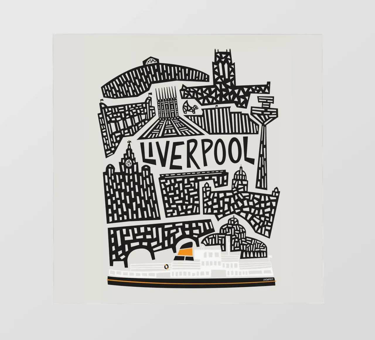 Liverpool Cityscape pvc cover by Fox & Velvet