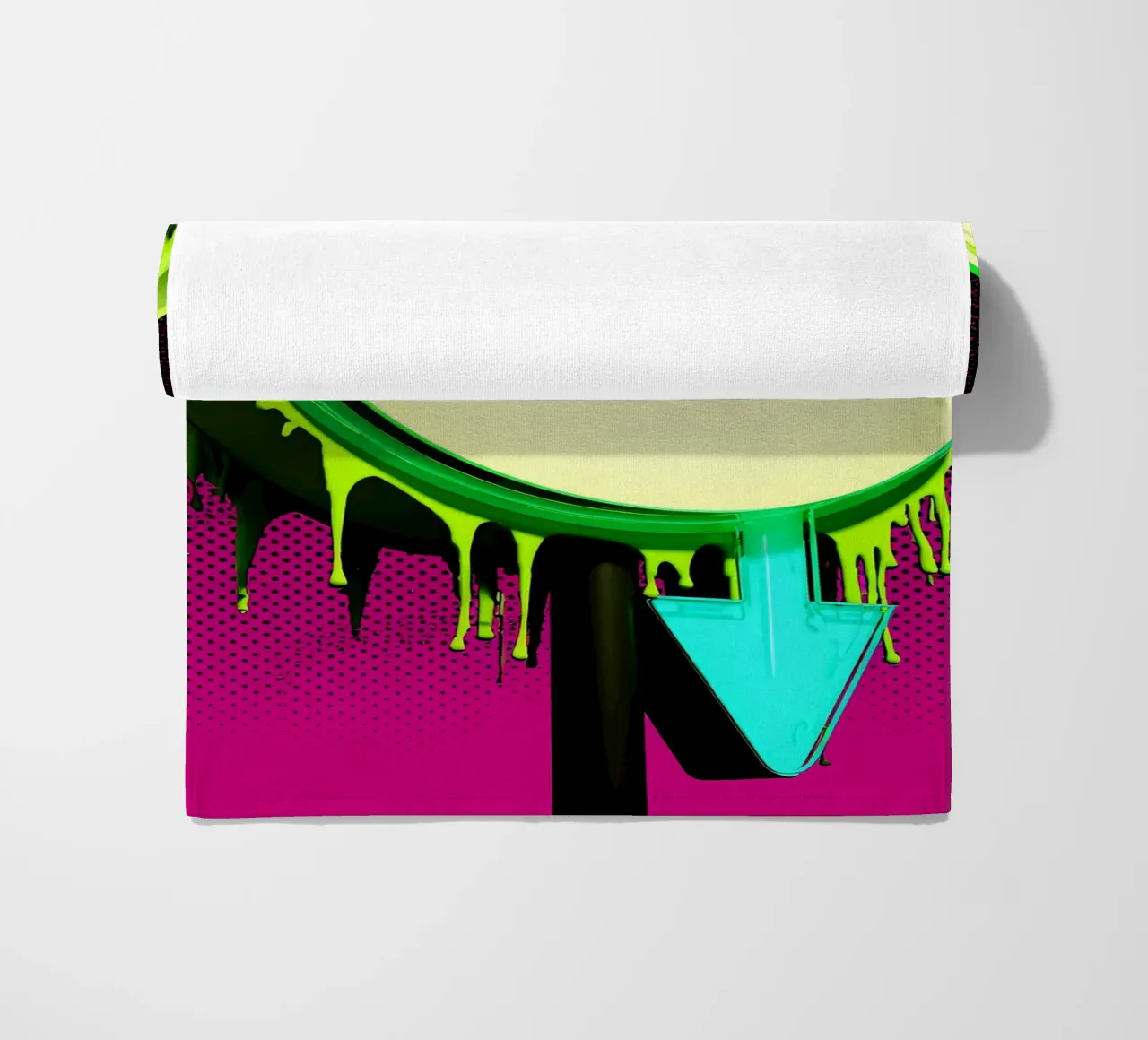 Segno su e giù - Pop Art telo mare da ColorCrash Gallery