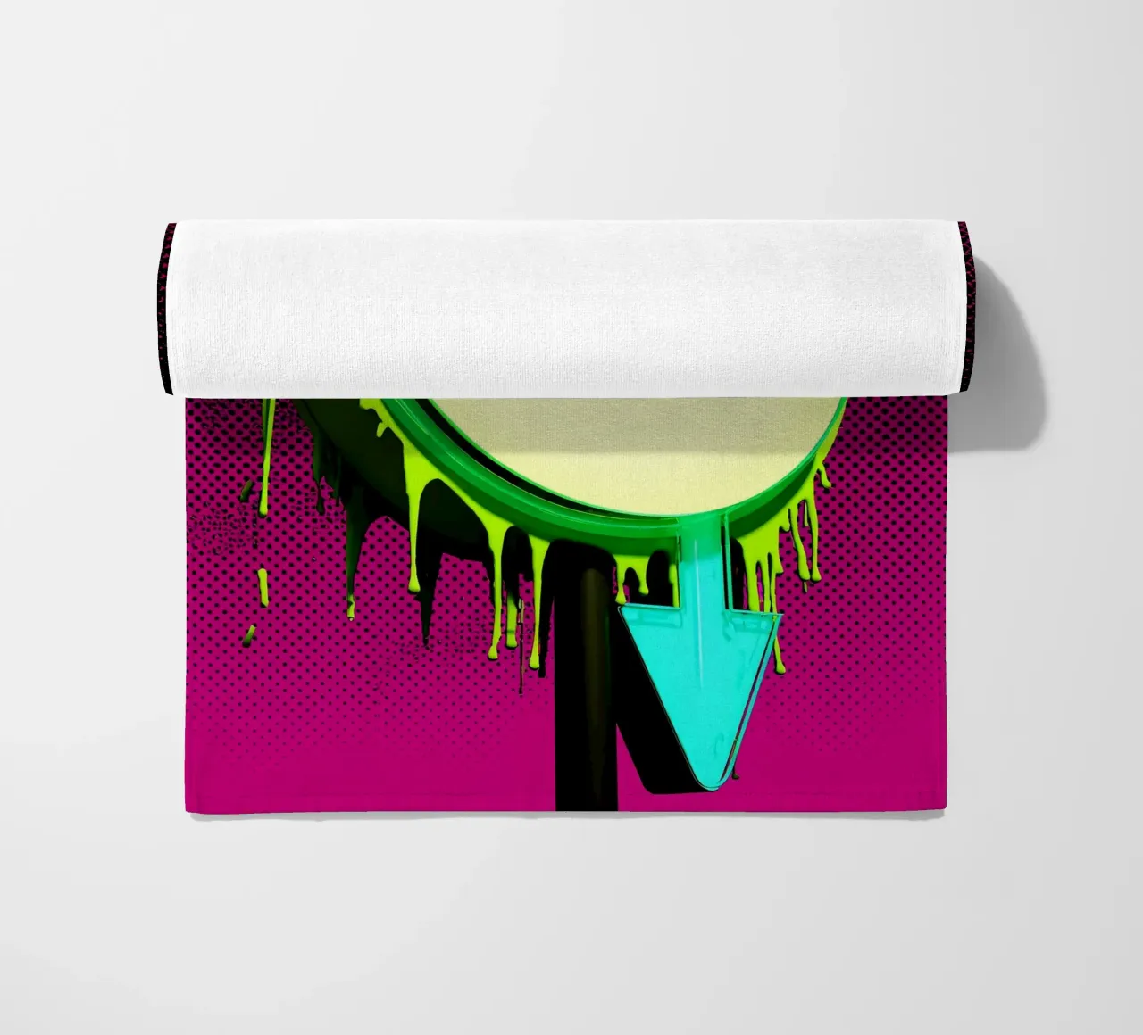 Segno su e giù - Pop Art telo mare da ColorCrash Gallery
