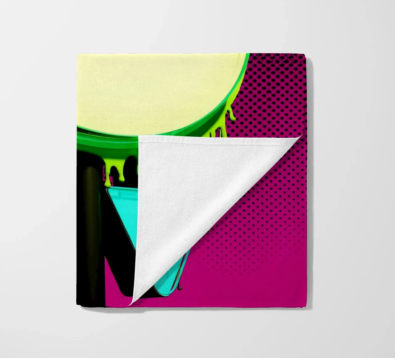 Segno su e giù - Pop Art telo mare da ColorCrash Gallery