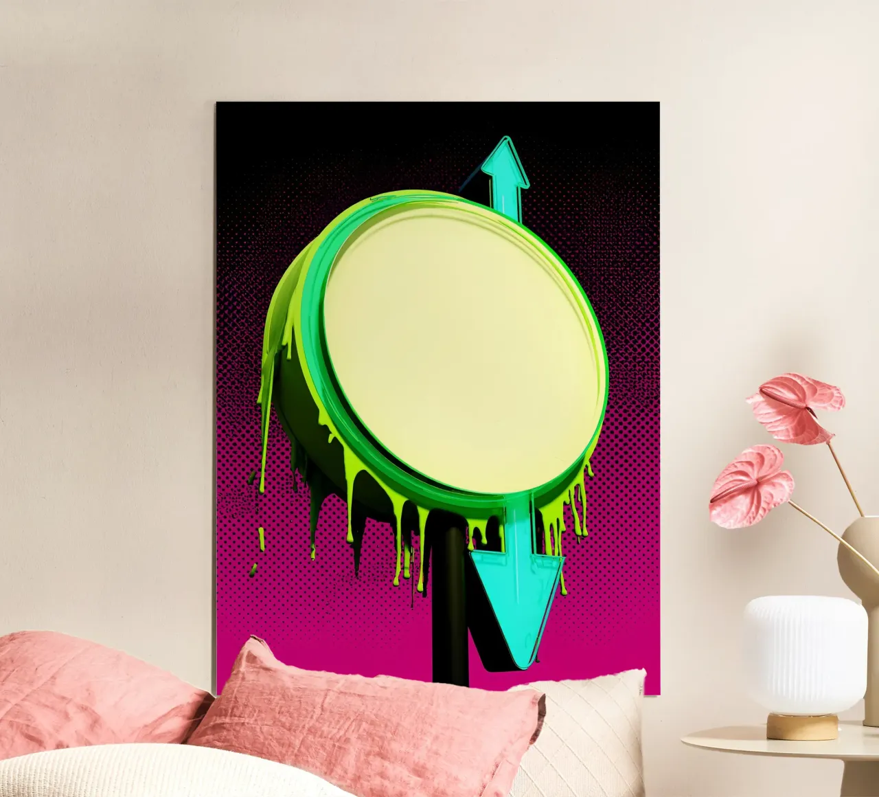 Segno su e giù - Pop Art poster da ColorCrash Gallery