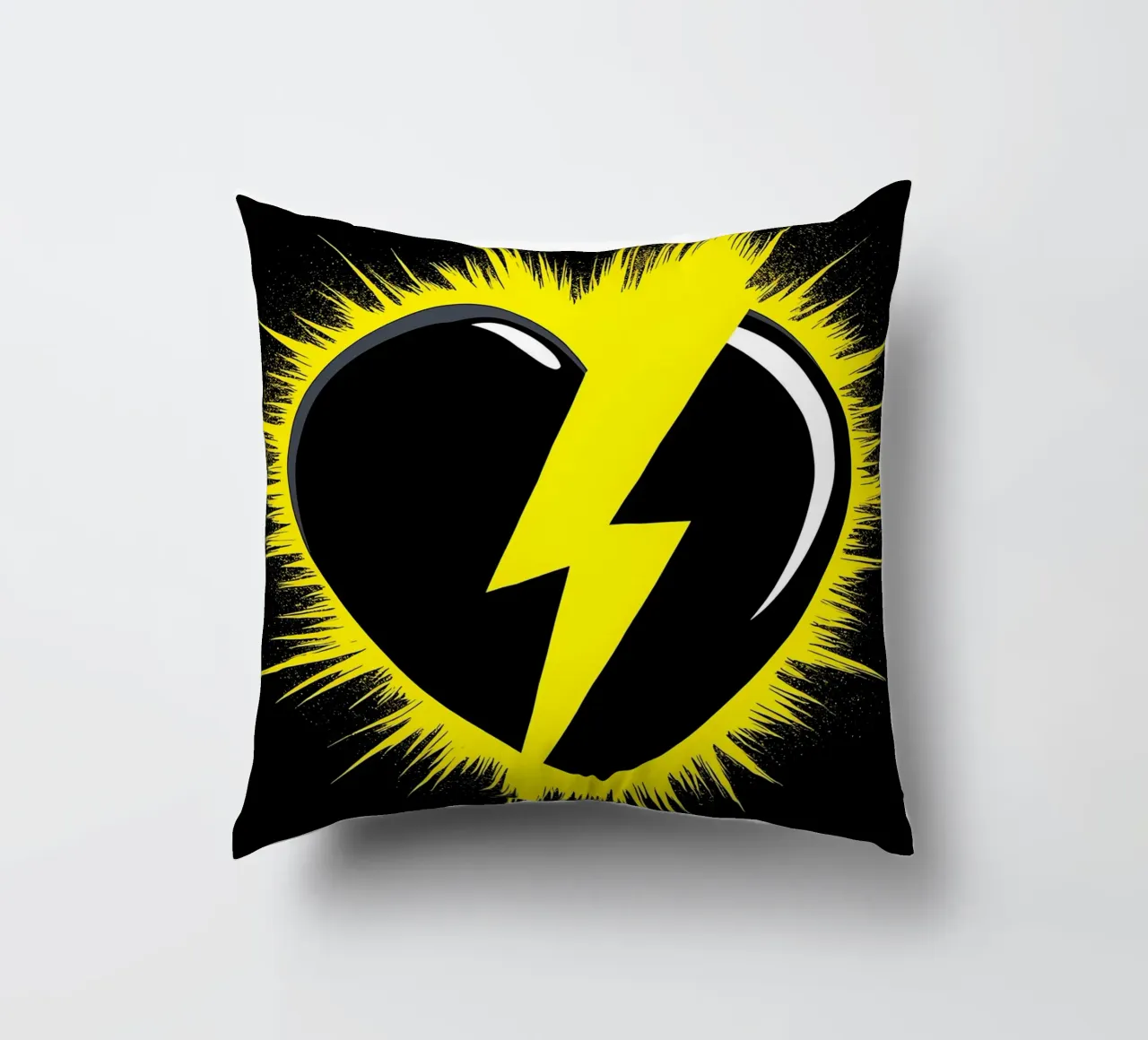 Cuore di fulmine - Pop Art cuscino da ColorCrash Gallery