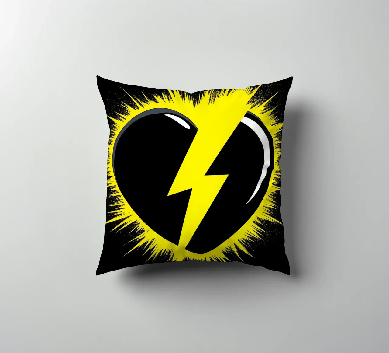 Cuore di fulmine - Pop Art cuscino da ColorCrash Gallery