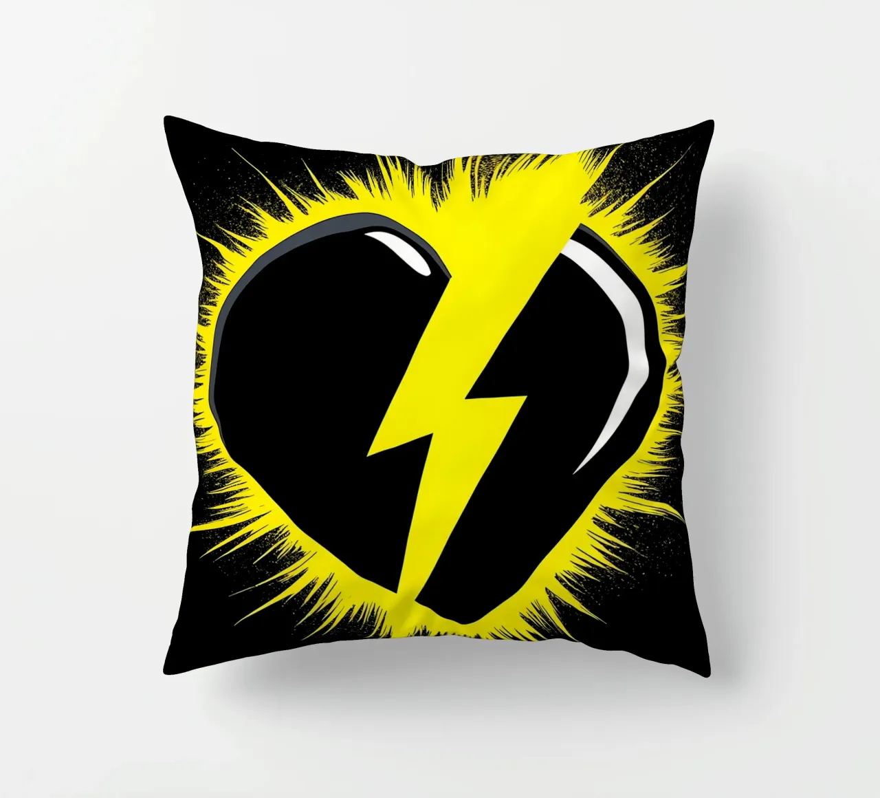 Cuore di fulmine - Pop Art cuscino da ColorCrash Gallery