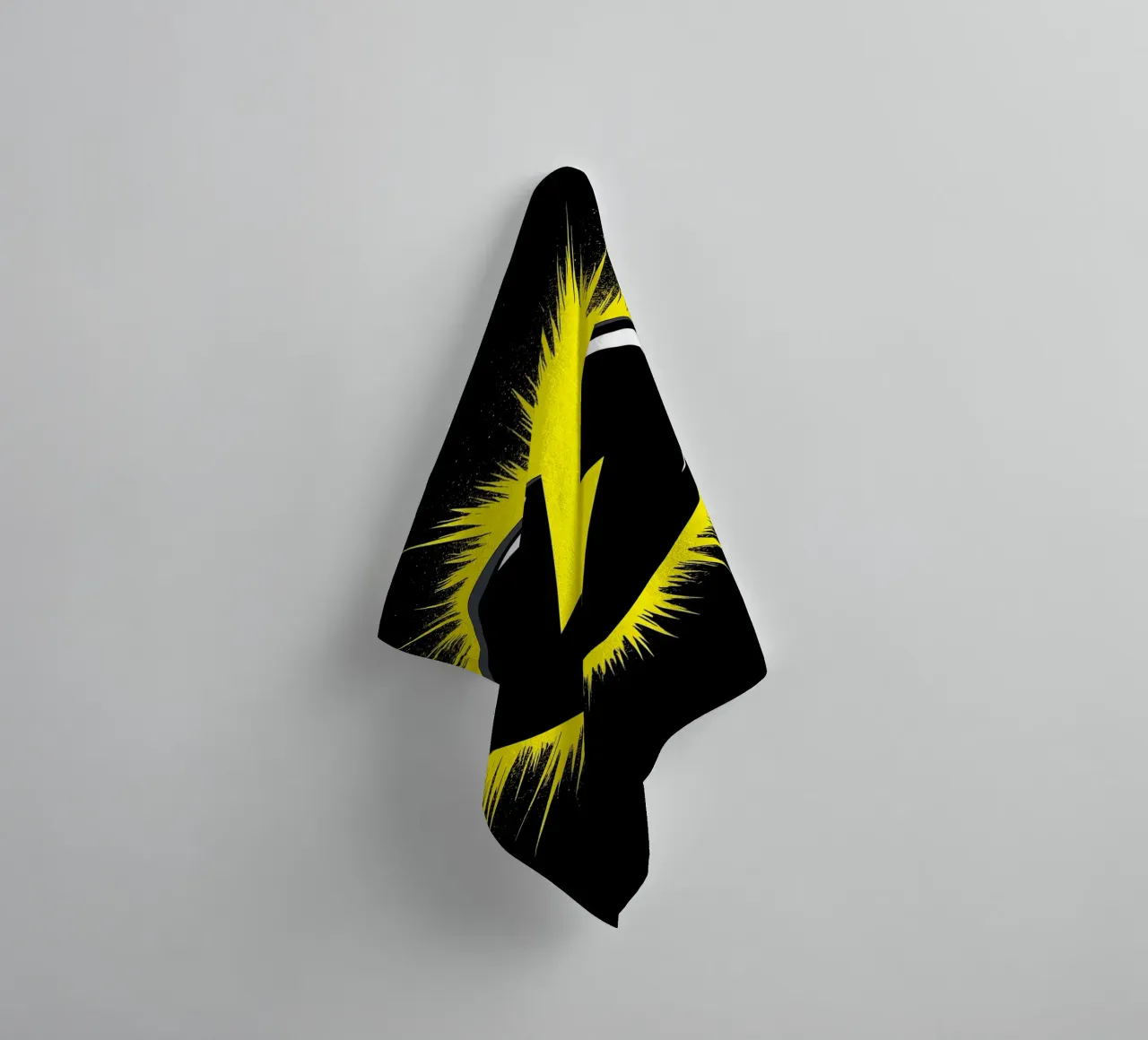 Lightning Heart - Pop Art towel by ColorCrash Gallery
