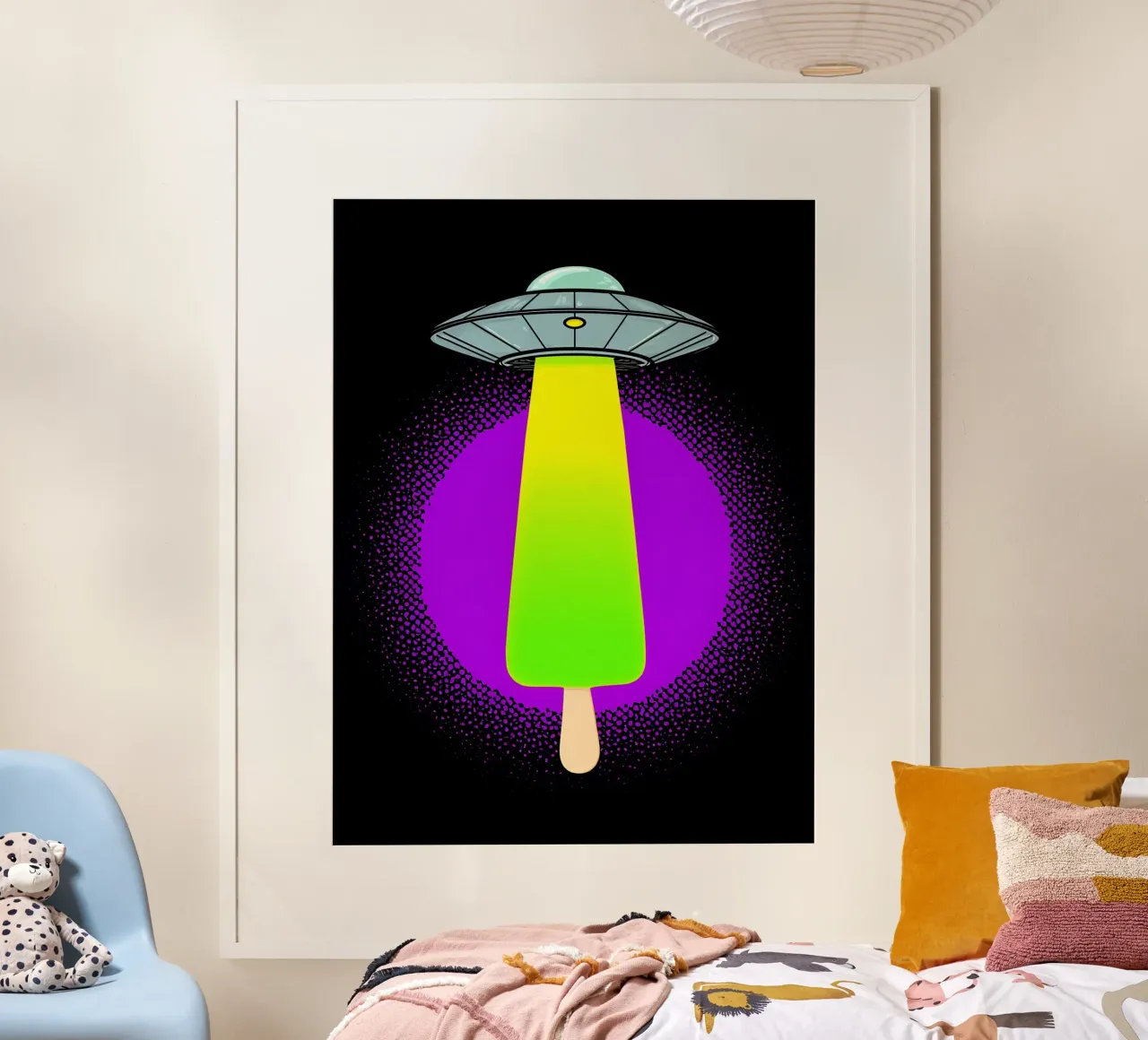 Popsicle UFO - Pop Art poster de ColorCrash Gallery