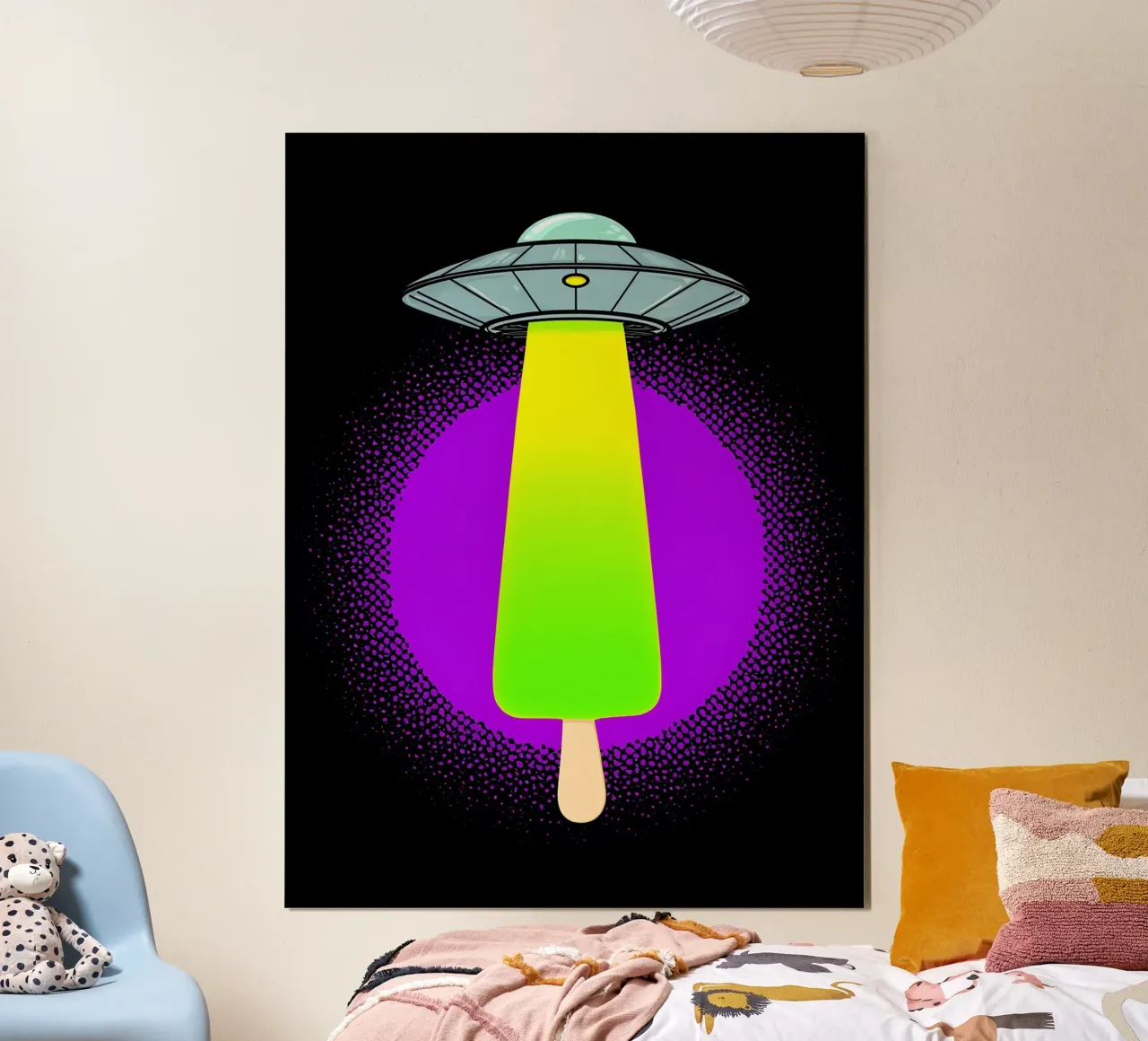 Popsicle UFO - Pop Art poster de ColorCrash Gallery