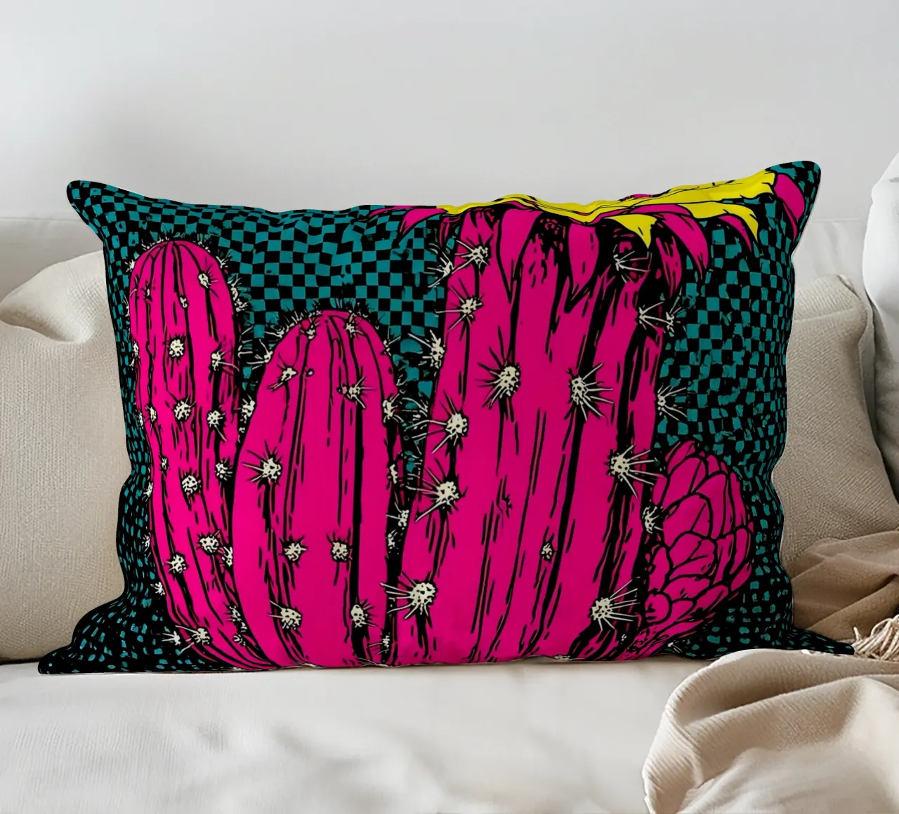 Cactus - Pop Art cuscino da ColorCrash Gallery