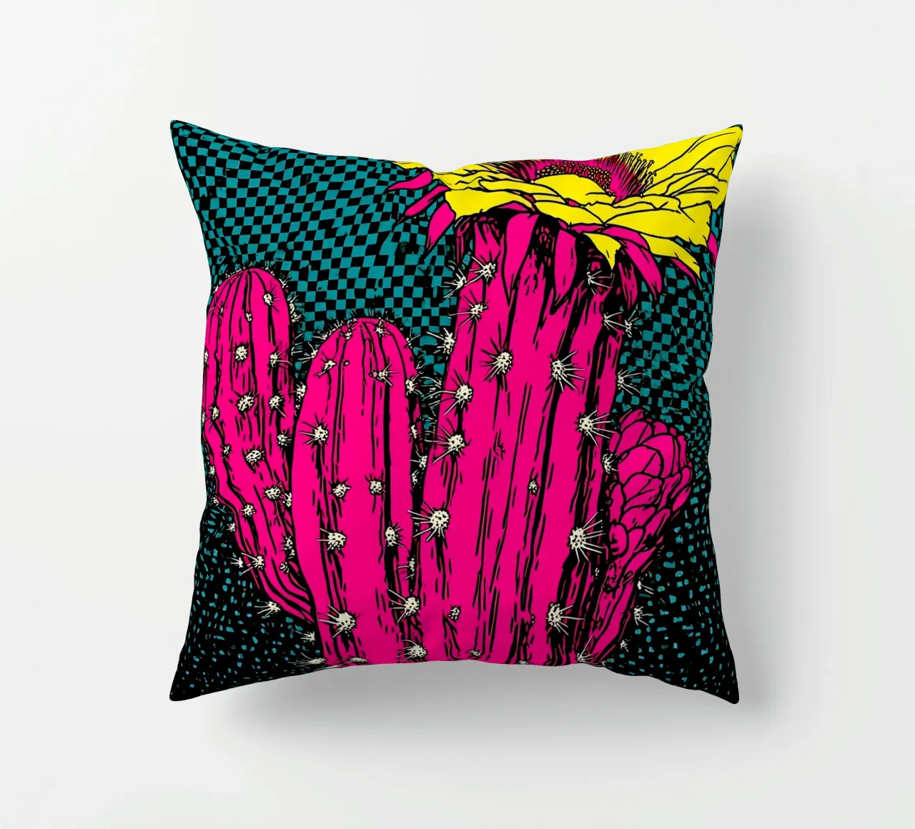 Cactus - Pop Art cuscino da ColorCrash Gallery