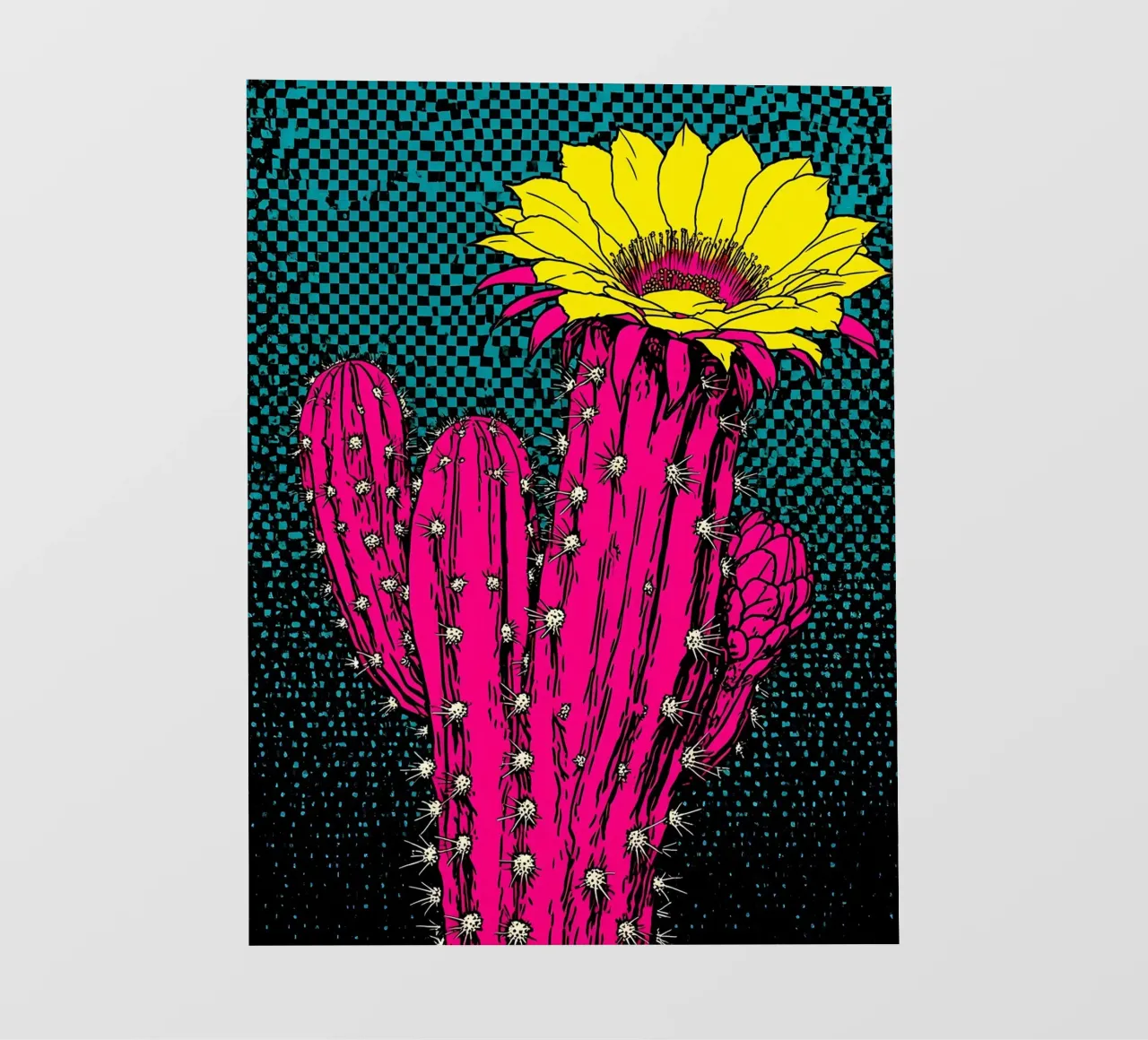 Cactus - Pop Art pellicola backlit da ColorCrash Gallery