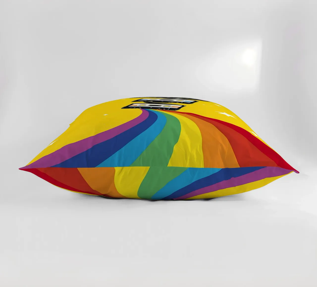 Cassetta arcobaleno - Pop Art cuscino da ColorCrash Gallery
