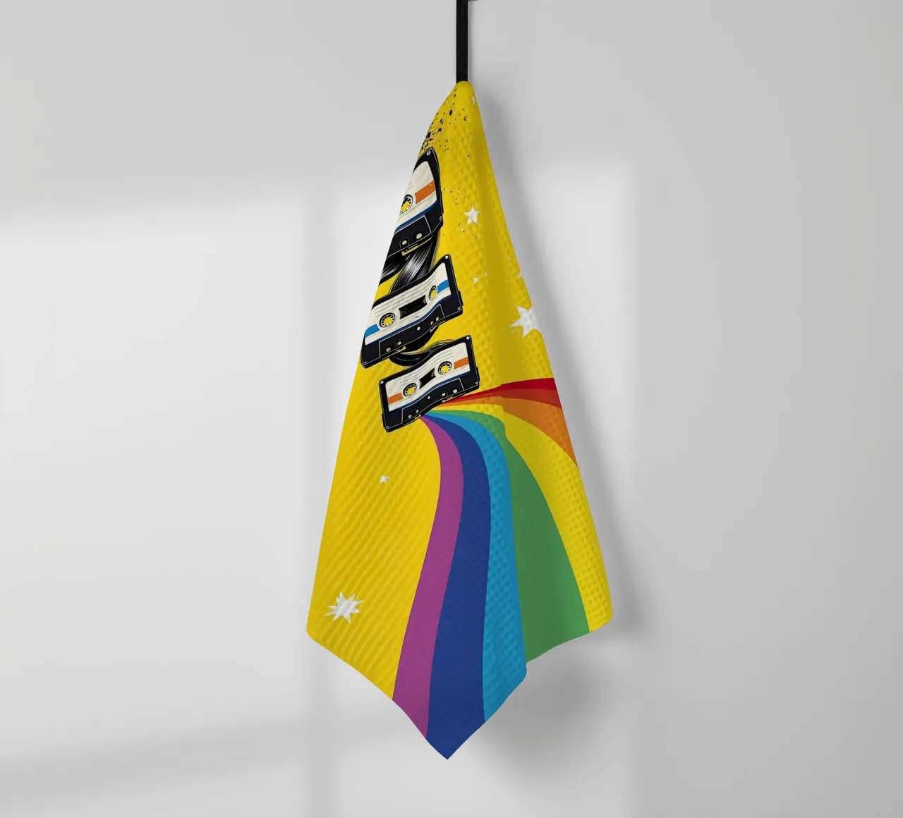 Cassetta arcobaleno - Pop Art canovaccio da cucina da ColorCrash Gallery