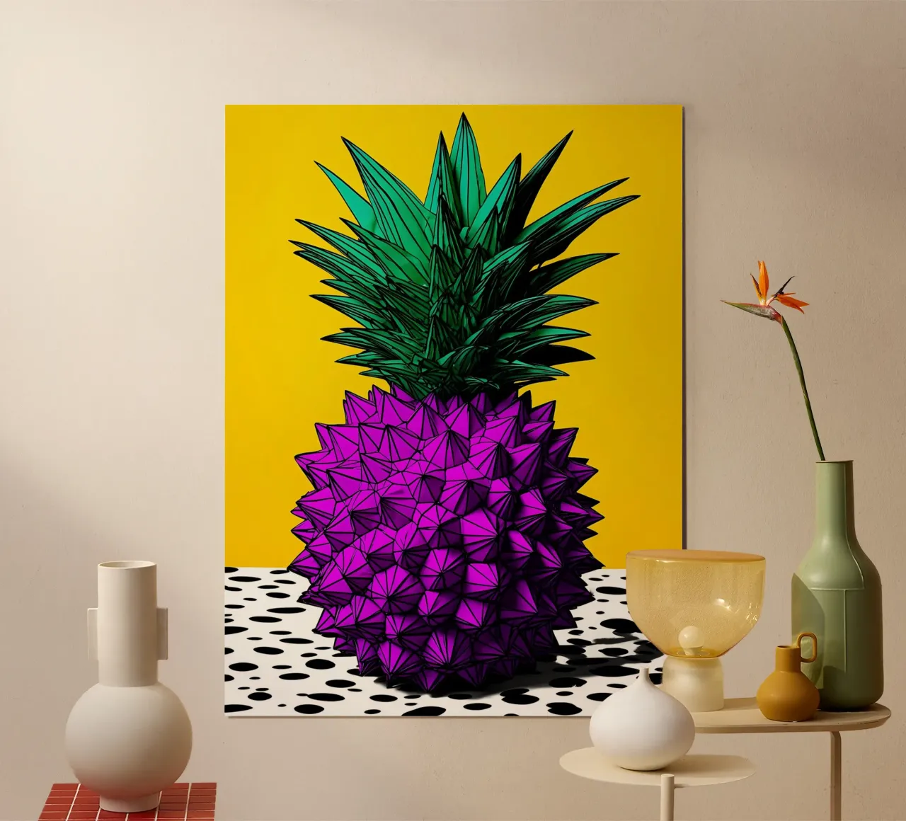 Ananas - Pop Art poster da ColorCrash Gallery