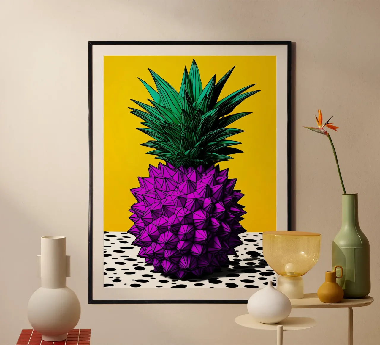 Ananas - Pop Art poster da ColorCrash Gallery