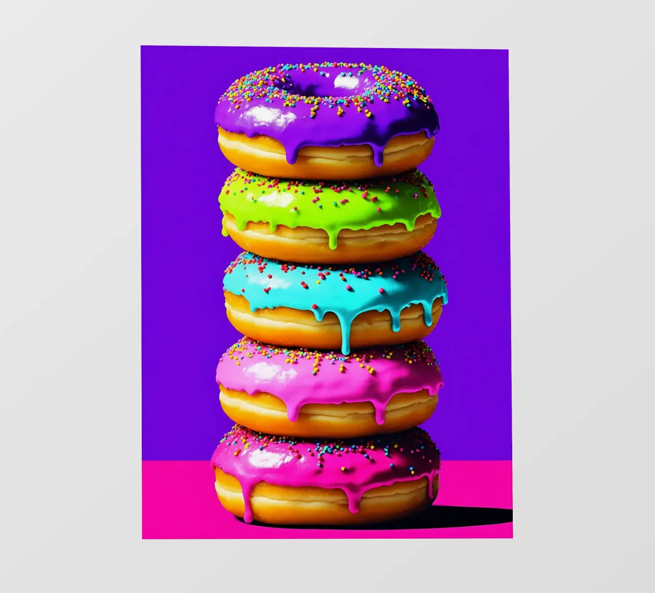 Ciambelle impilate - Pop Art telo in pvc da ColorCrash Gallery