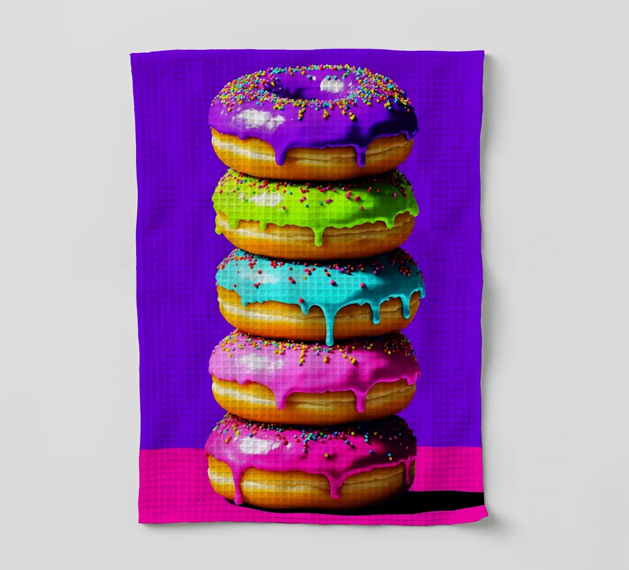 Ciambelle impilate - Pop Art canovaccio da cucina da ColorCrash Gallery