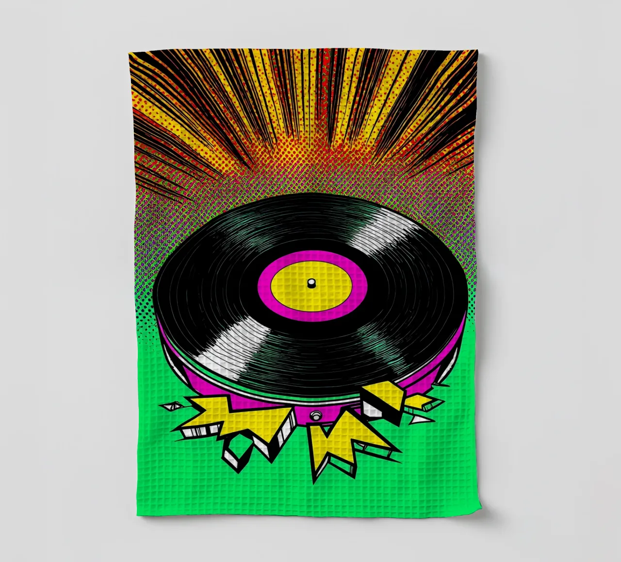 Disco in vinile - Pop Art canovaccio da cucina da ColorCrash Gallery