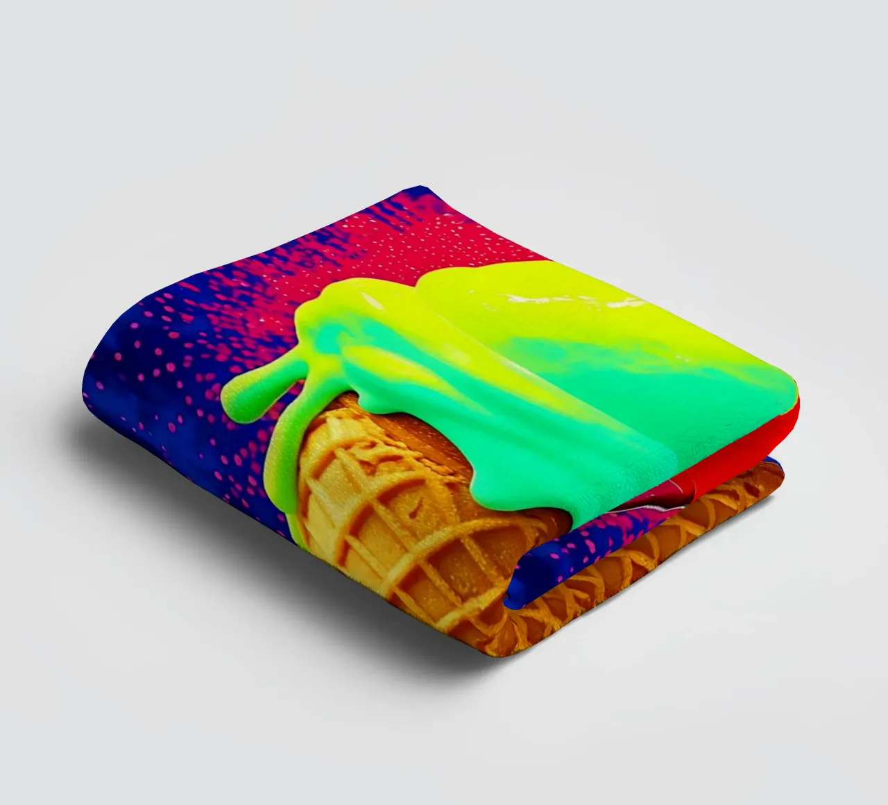 Ice Cream Cone - Pop Art towel by ColorCrash Gallery