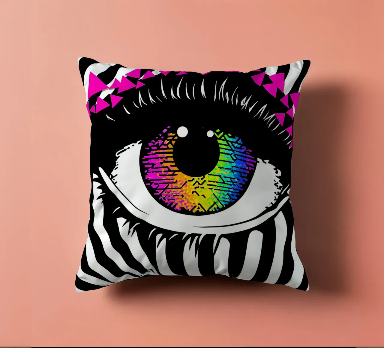 Occhio - Pop Art cuscino da ColorCrash Gallery