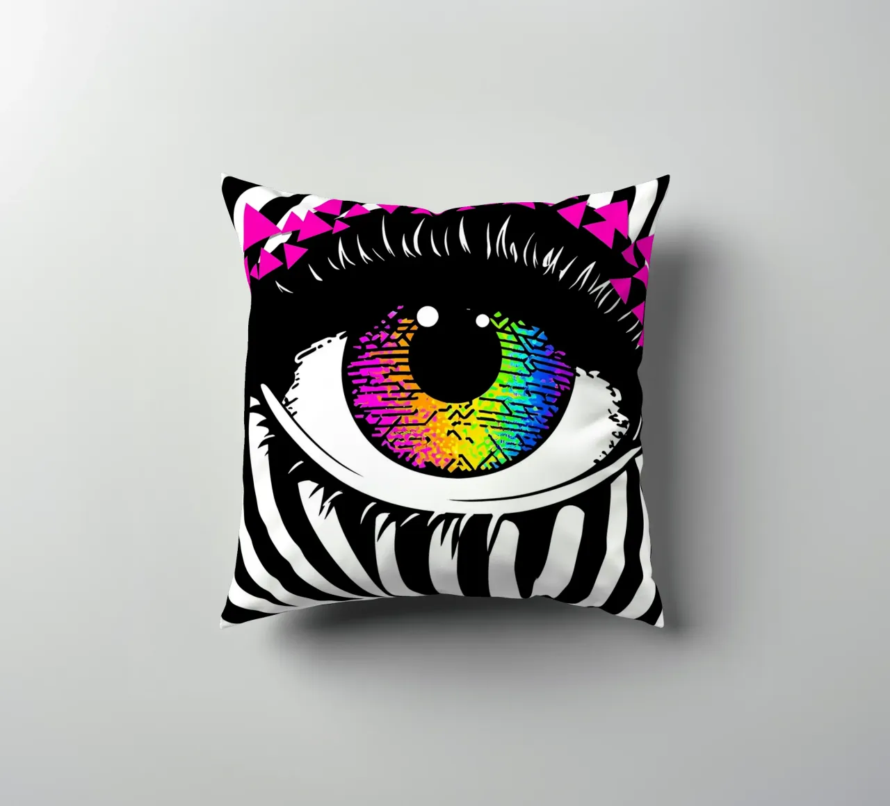 Occhio - Pop Art cuscino da ColorCrash Gallery
