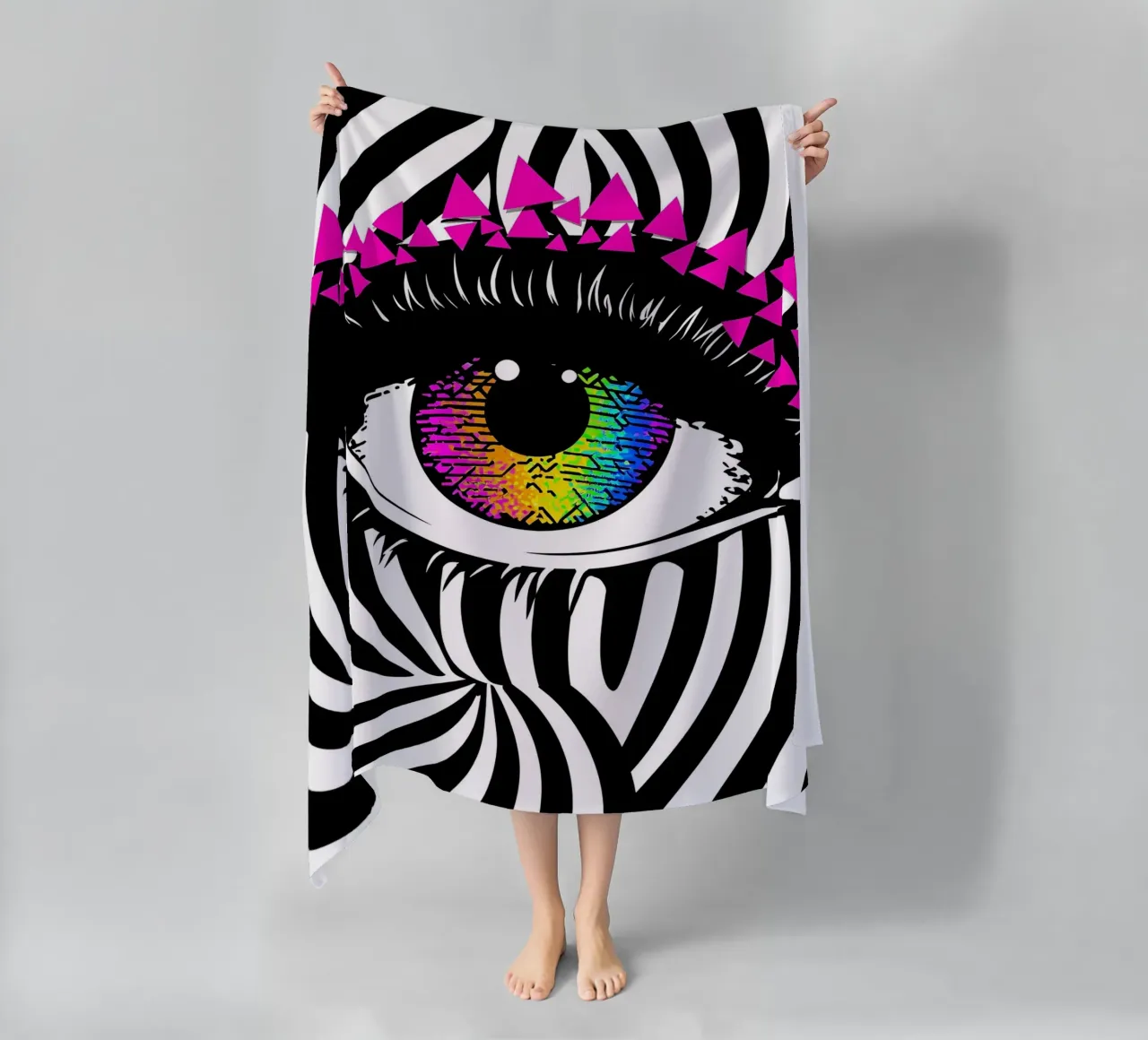 Occhio - Pop Art telo mare da ColorCrash Gallery