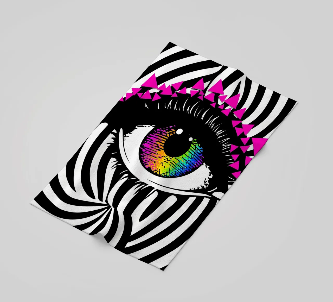 Occhio - Pop Art telo mare da ColorCrash Gallery