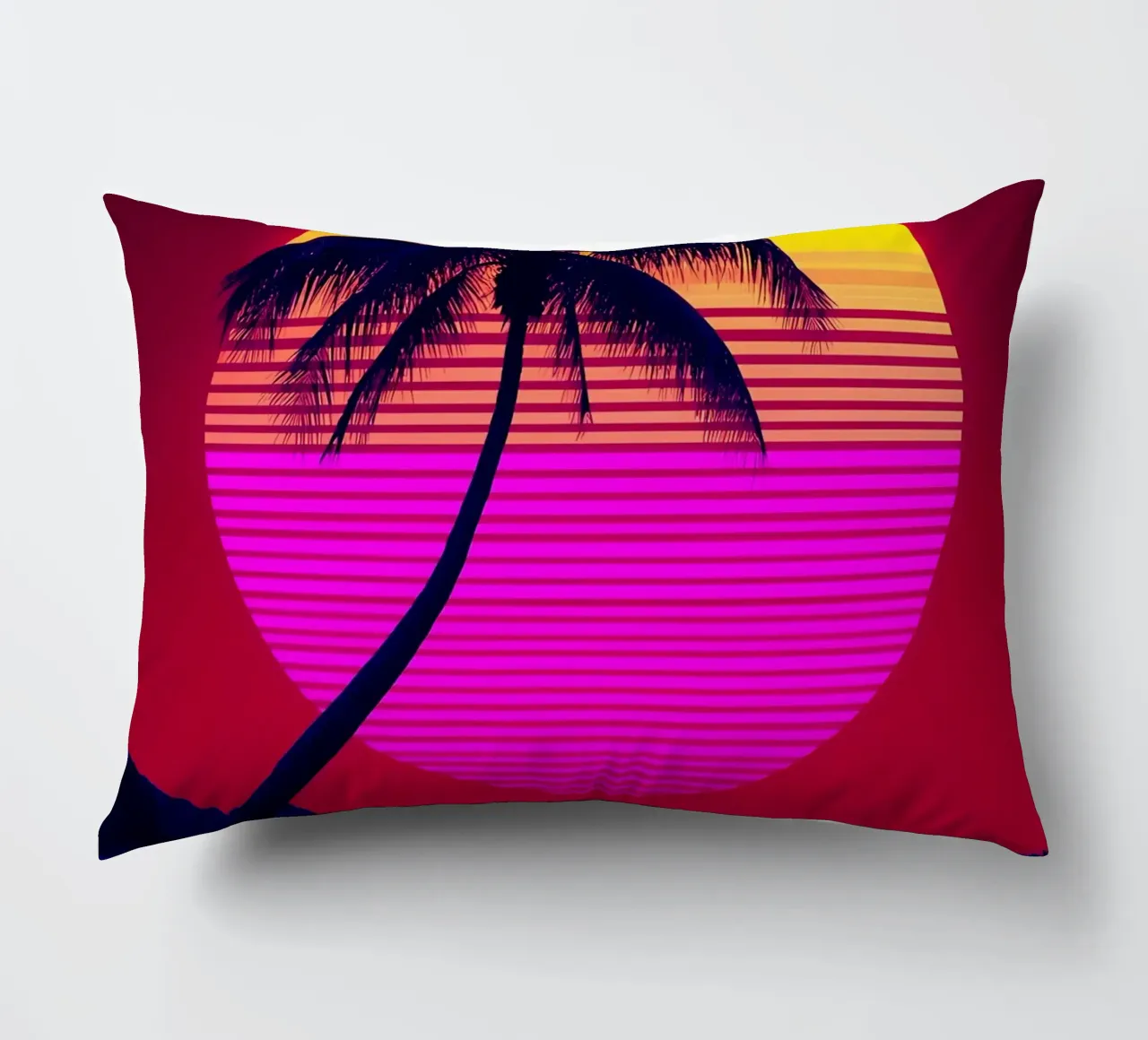 Tramonto sulla spiaggia - Pop Art cuscino da ColorCrash Gallery