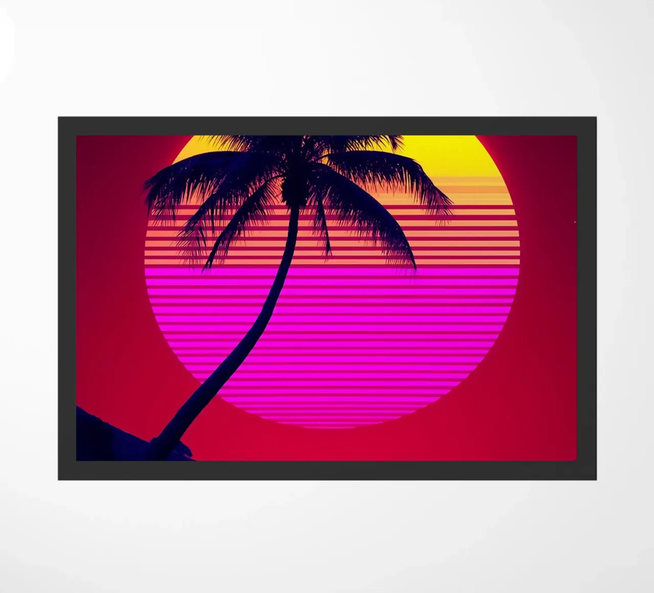Tramonto sulla spiaggia - Pop Art zerbino da ColorCrash Gallery