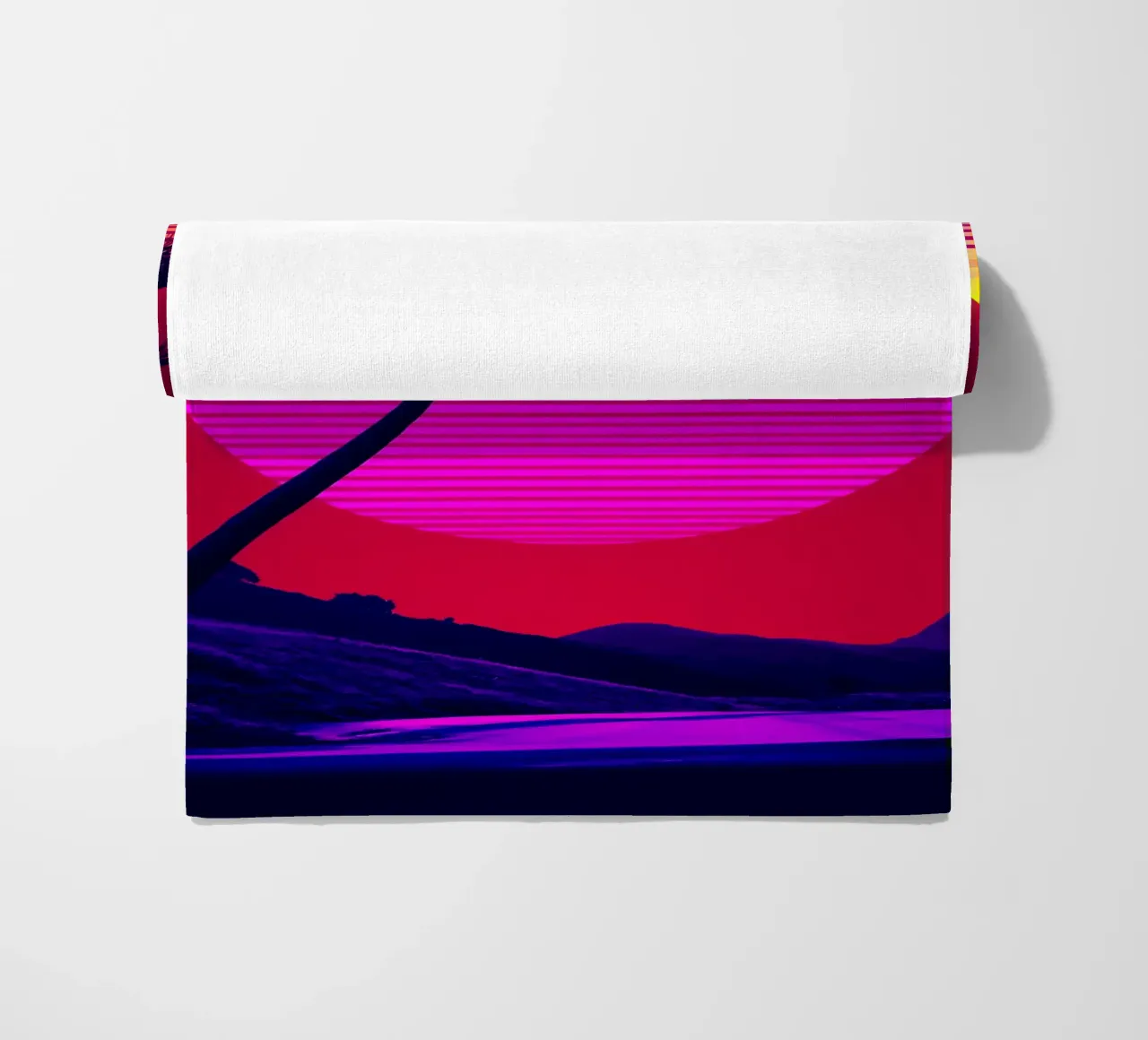 Tramonto sulla spiaggia - Pop Art telo mare da ColorCrash Gallery