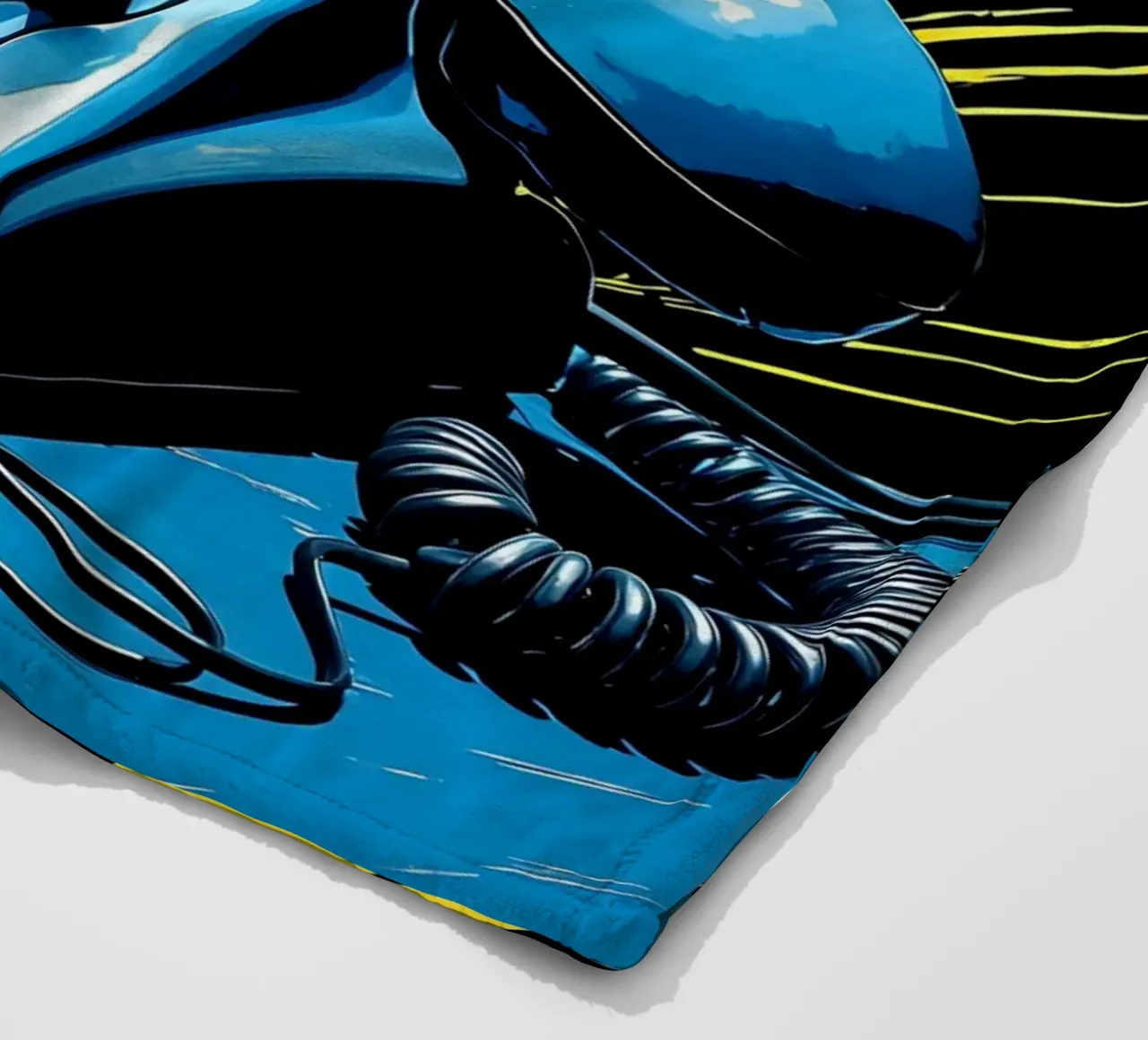 Telefono retrò - Pop Art coperta in pile da ColorCrash Gallery
