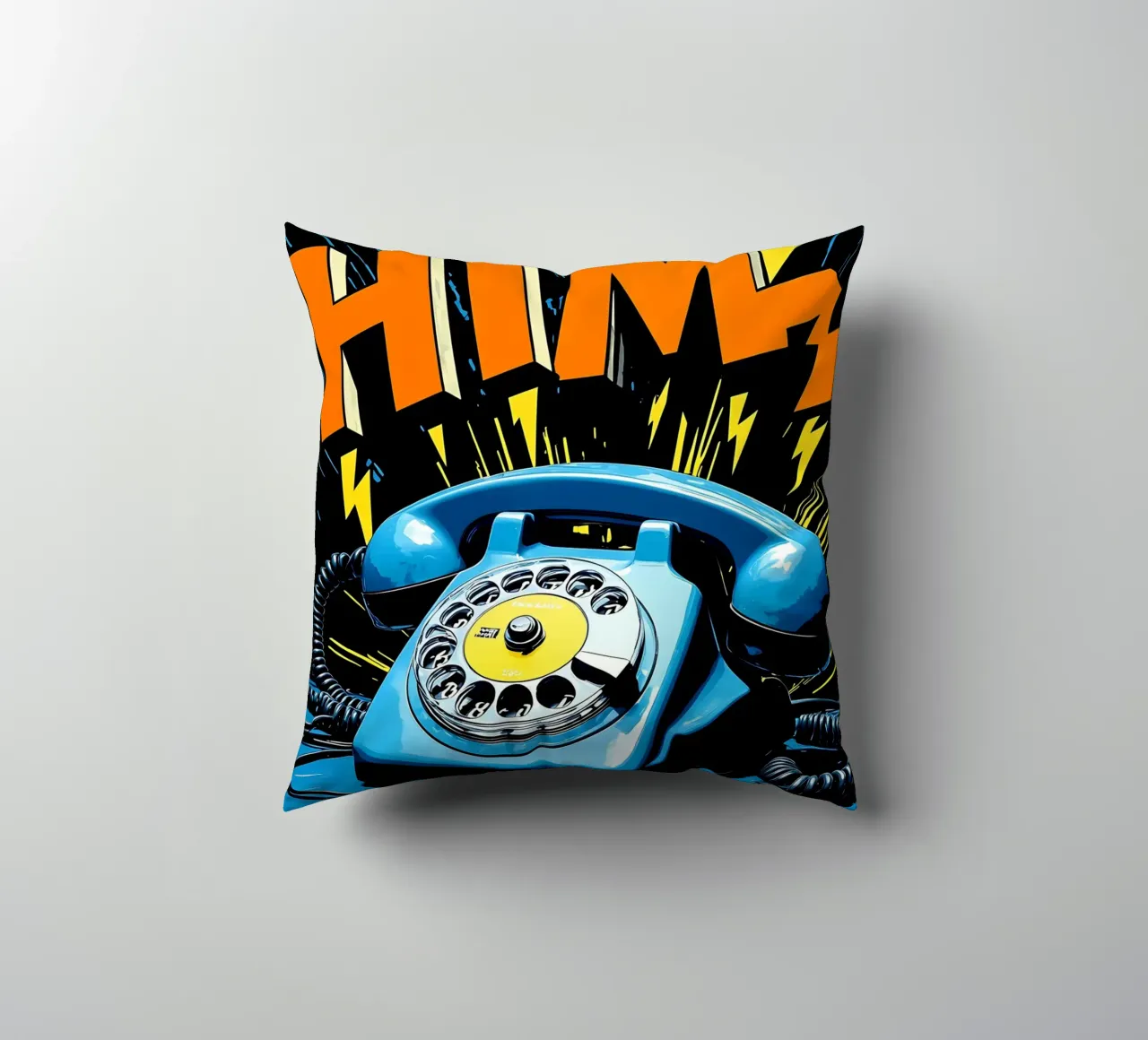 Telefono retrò - Pop Art cuscino da ColorCrash Gallery