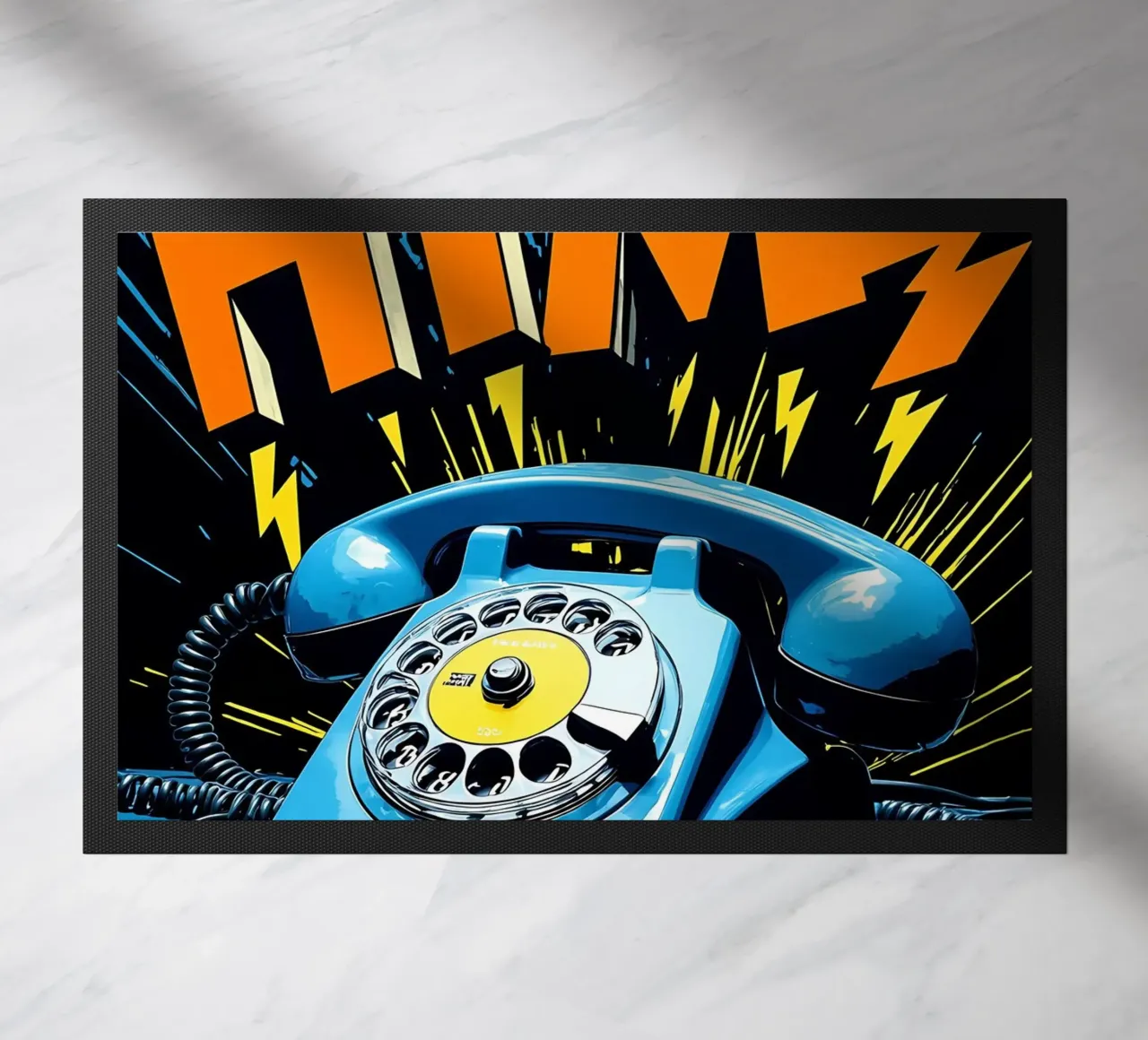 Telefono retrò - Pop Art zerbino da ColorCrash Gallery
