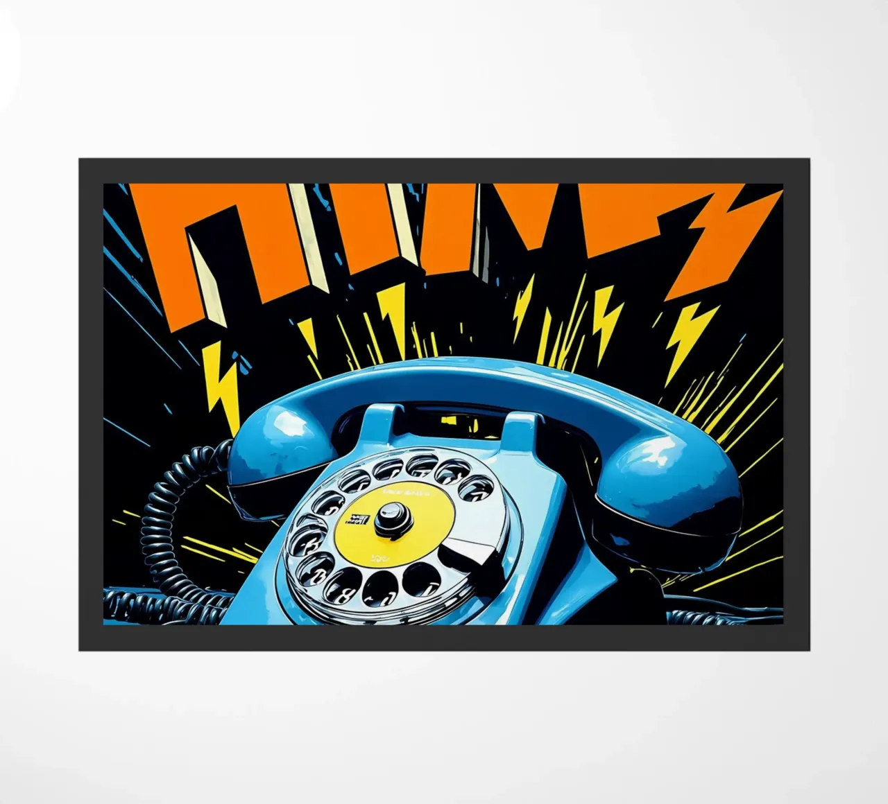 Telefono retrò - Pop Art zerbino da ColorCrash Gallery