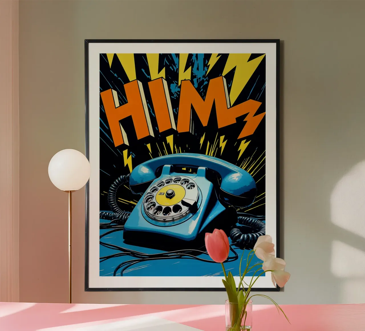 Telefono retrò - Pop Art carta hahnemühle da ColorCrash Gallery