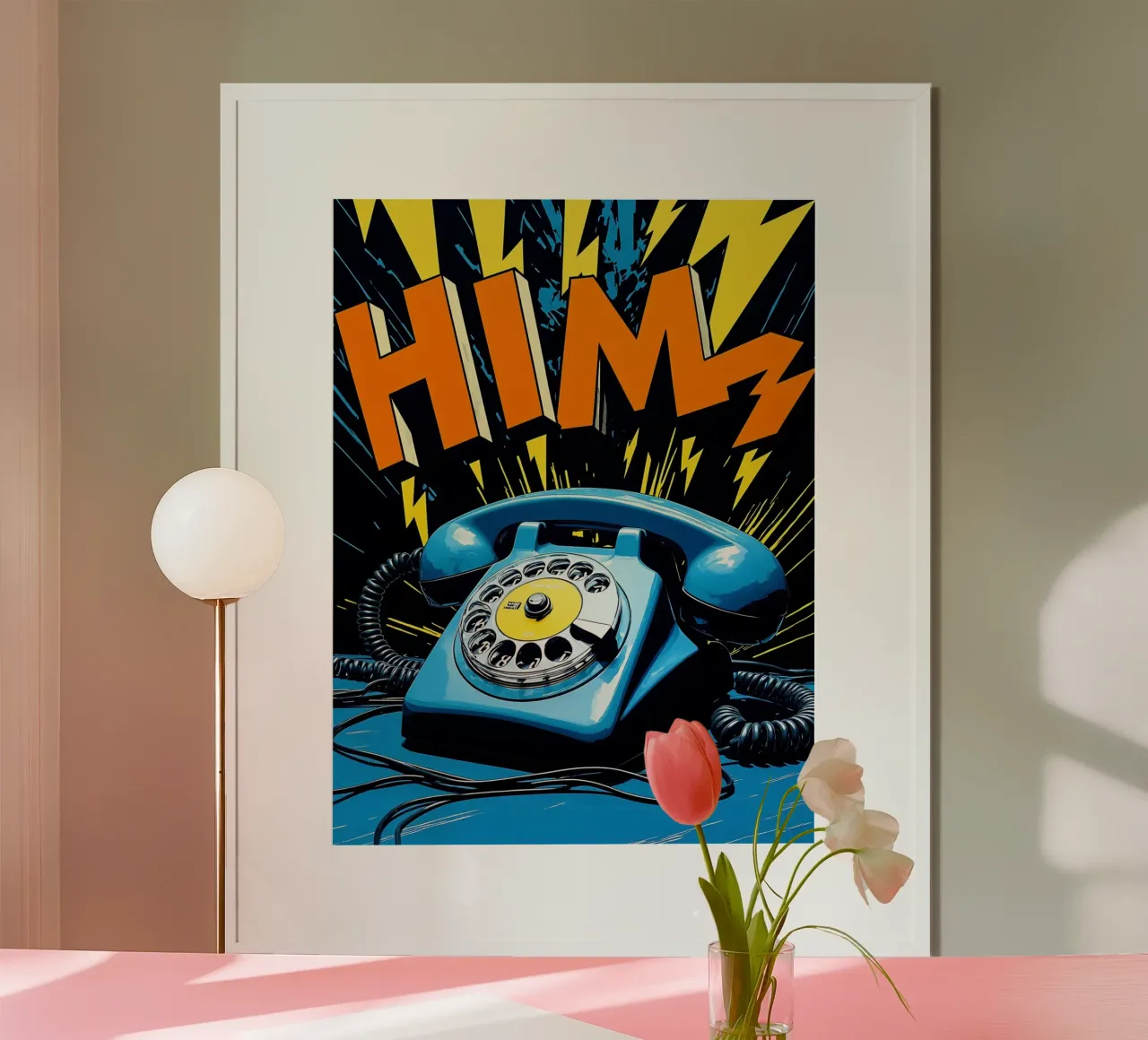 Telefono retrò - Pop Art carta hahnemühle da ColorCrash Gallery