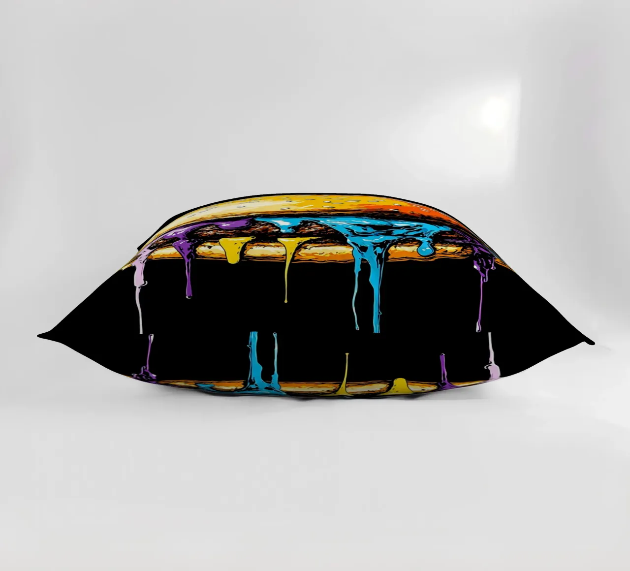 Burger in fusione - Pop Art cuscino da ColorCrash Gallery
