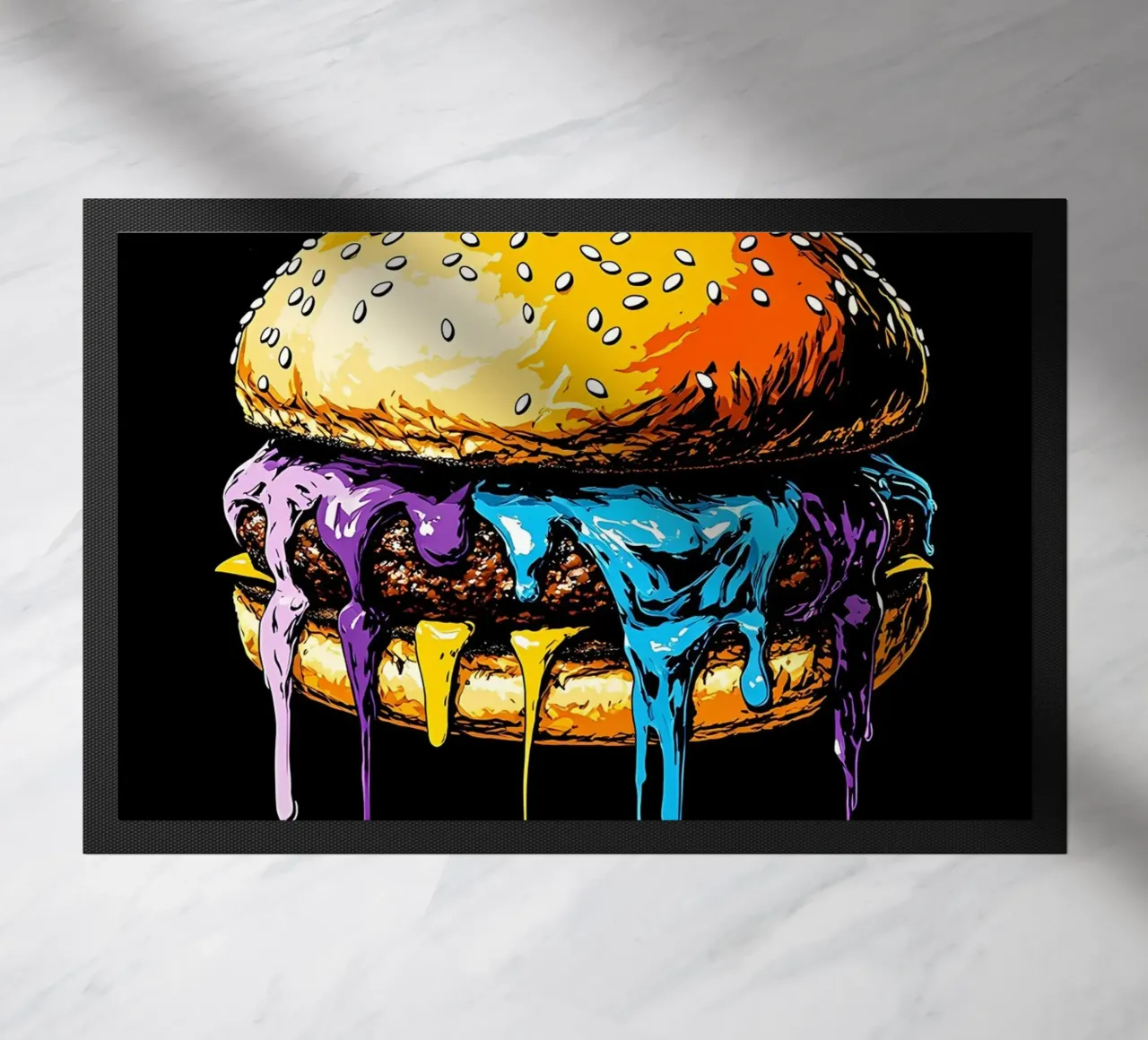 Burger in fusione - Pop Art zerbino da ColorCrash Gallery