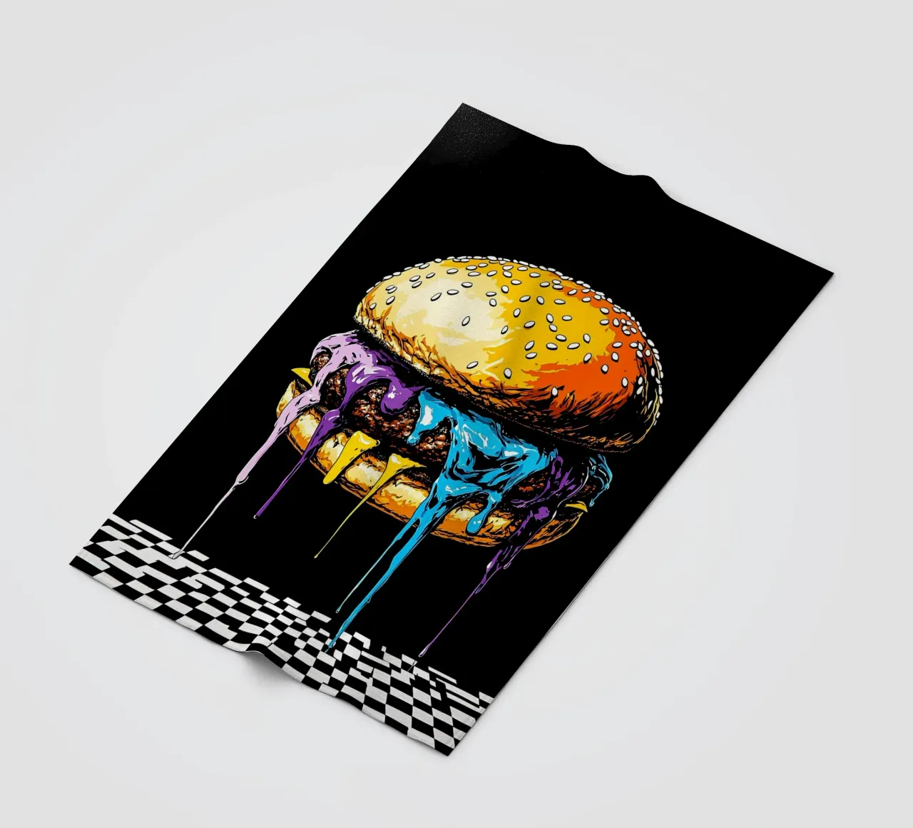 Burger in fusione - Pop Art coperta in pile da ColorCrash Gallery