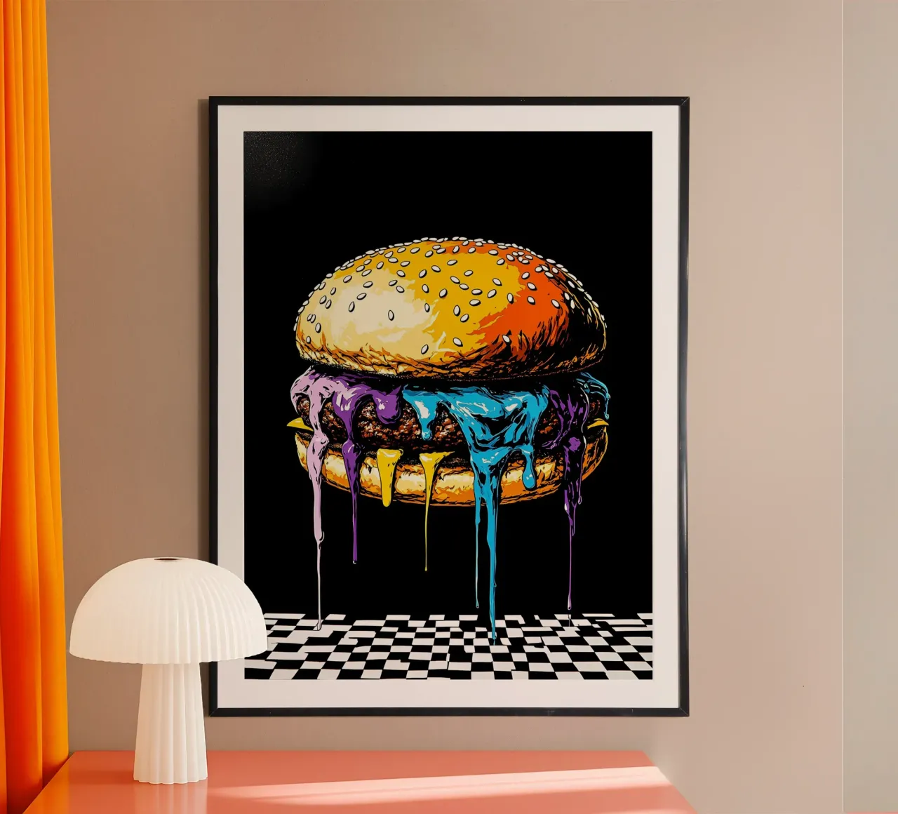 Burger in fusione - Pop Art carta hahnemühle da ColorCrash Gallery