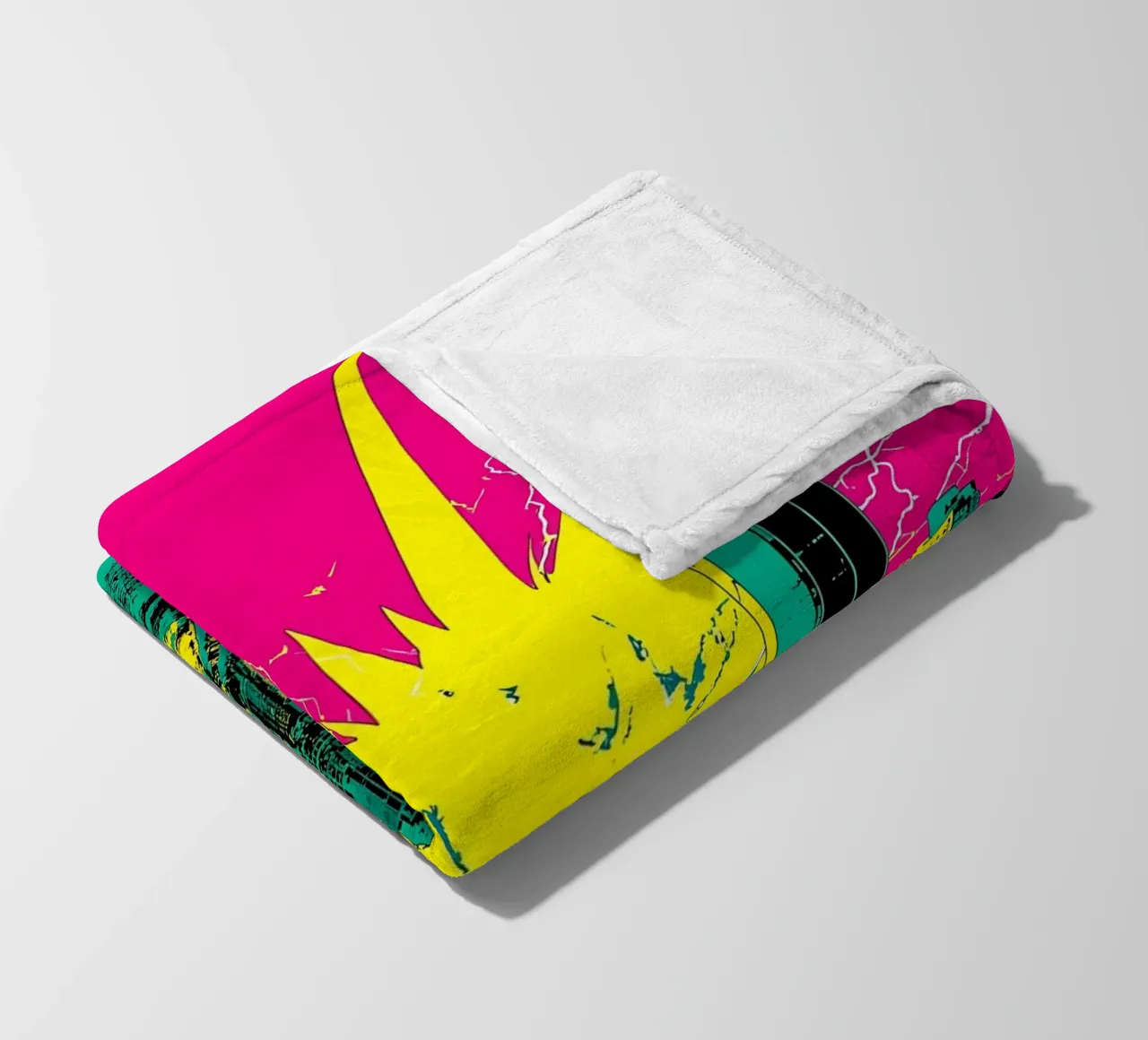 Pop In City - Pop Art coperta in pile da ColorCrash Gallery