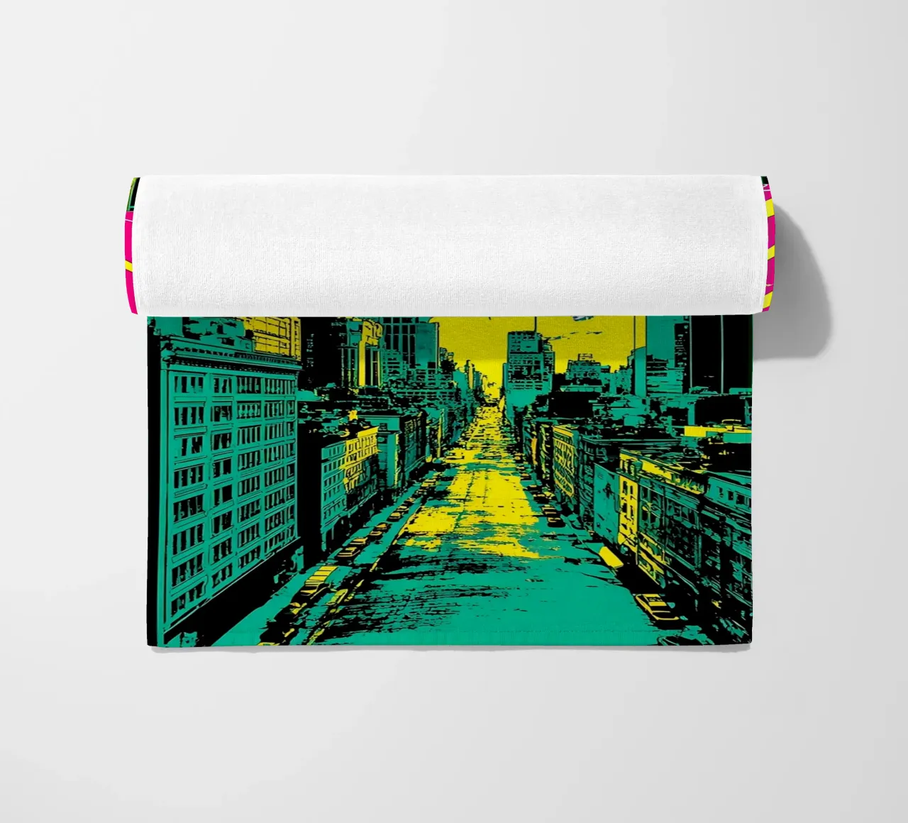 Pop In City - Pop Art telo mare da ColorCrash Gallery