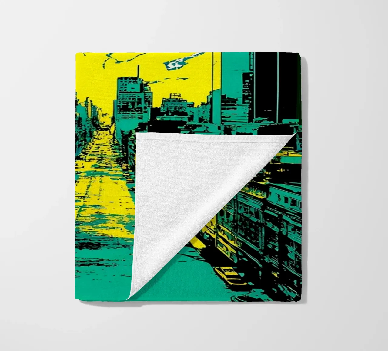 Pop In City - Pop Art telo mare da ColorCrash Gallery