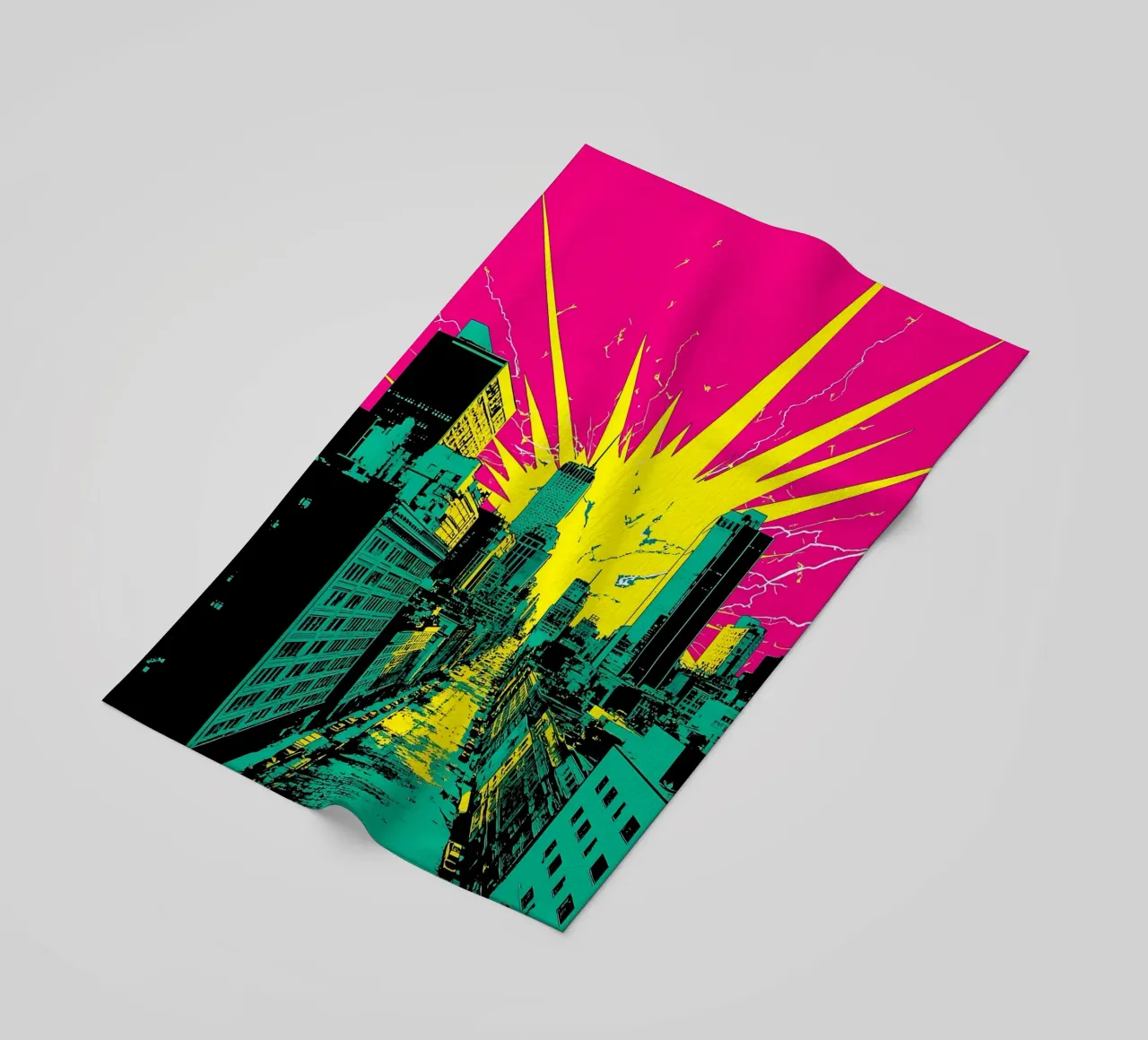 Pop In City - Pop Art telo mare da ColorCrash Gallery