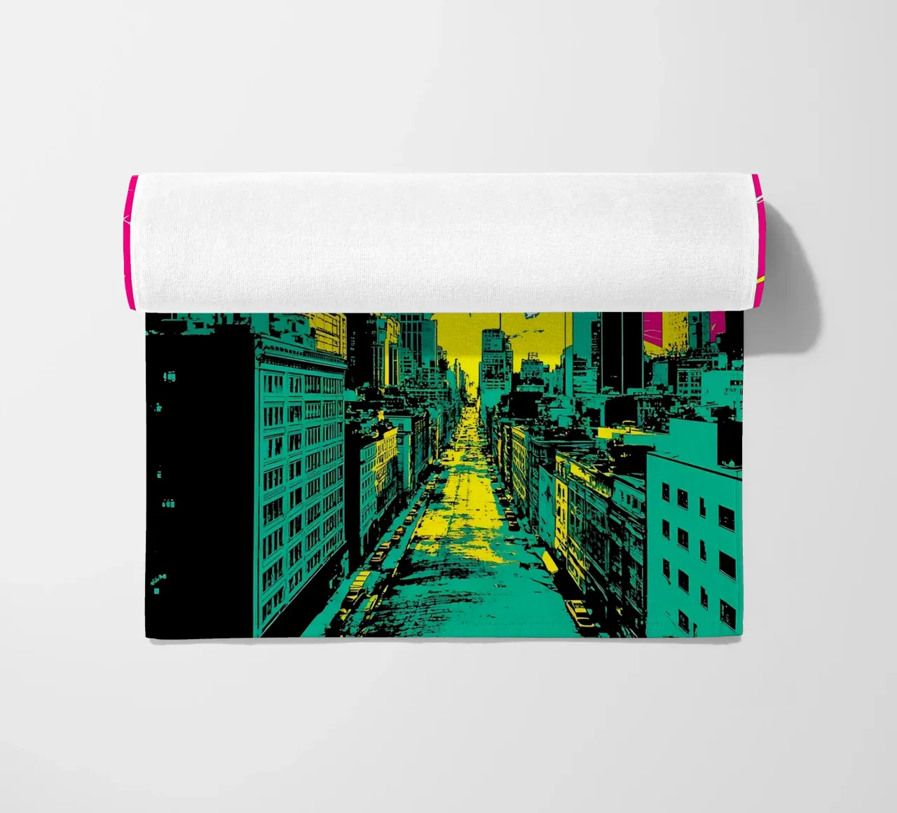 Pop In City - Pop Art telo mare da ColorCrash Gallery