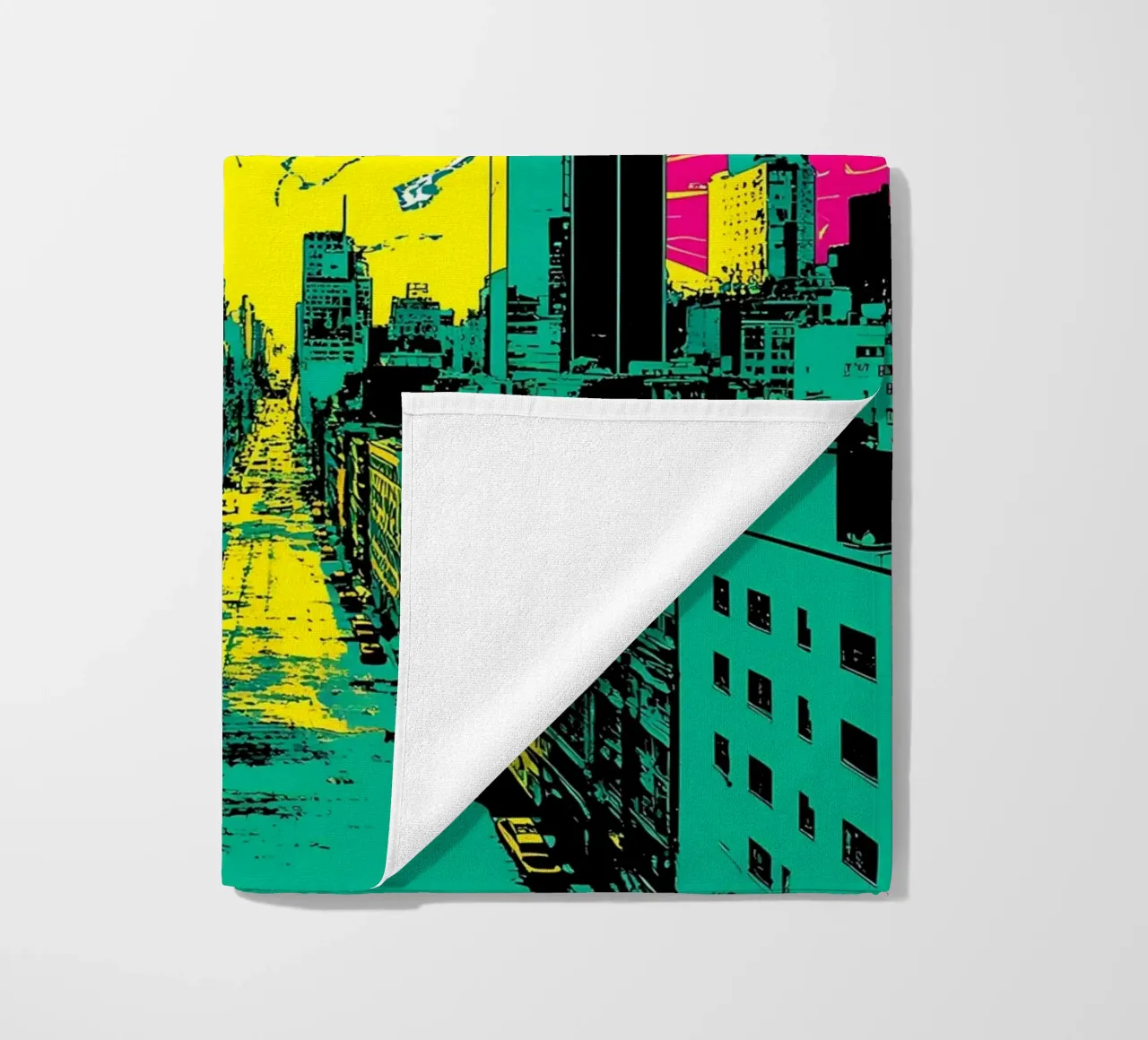 Pop In City - Pop Art telo mare da ColorCrash Gallery