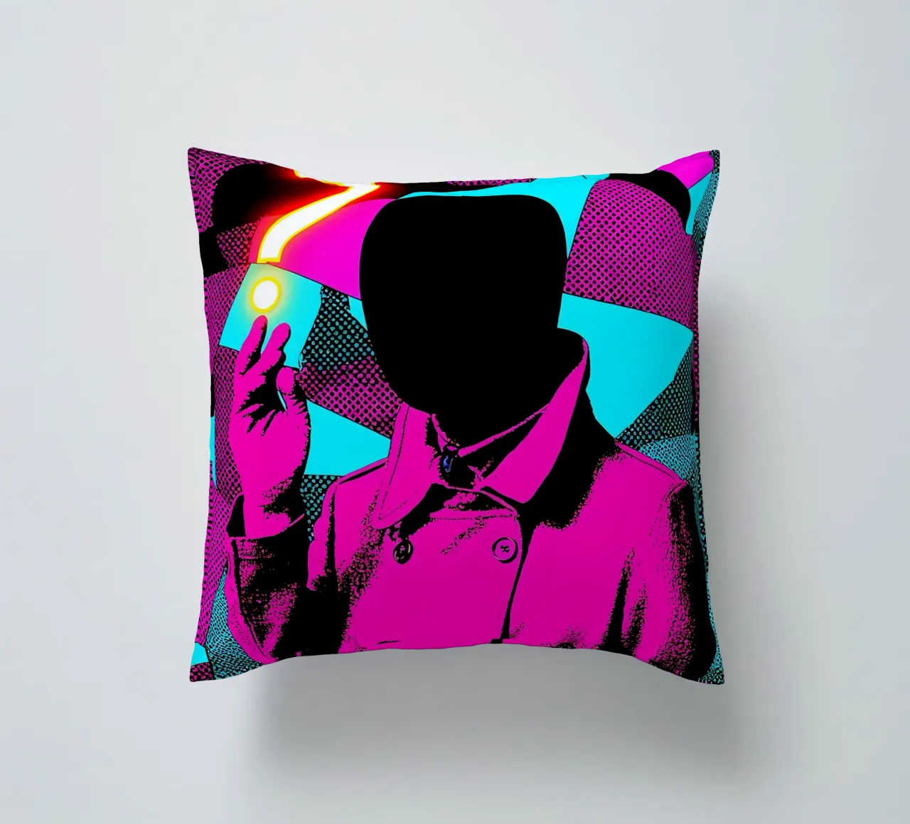 Senza volto - Pop Art cuscino da ColorCrash Gallery